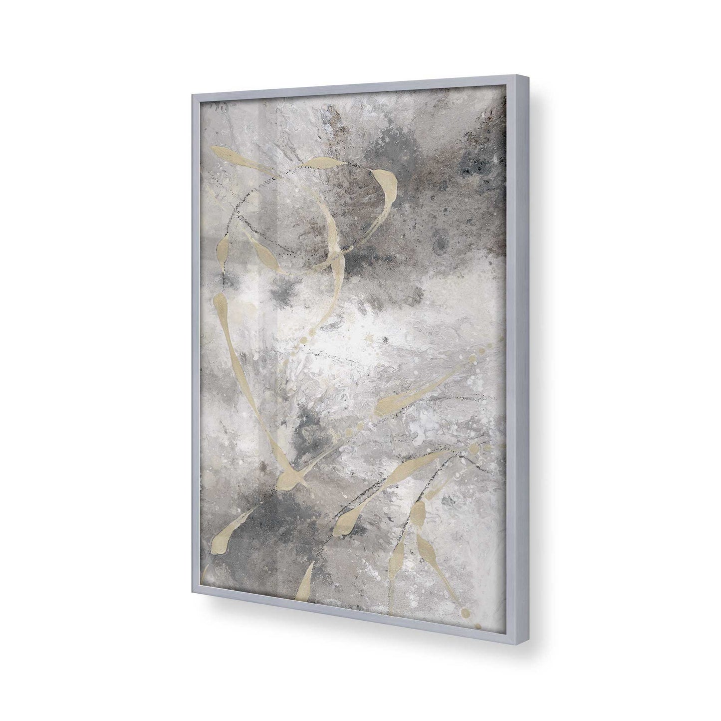 [Color:Polished Chrome], Picture of art in a Polished Chrome frame at an angle