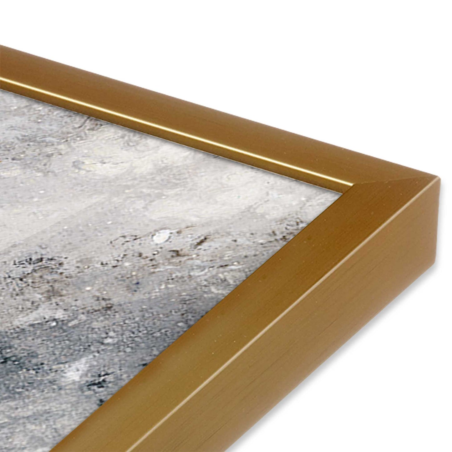 [Color:Polished Gold], Picture of art in a Polished Gold frame of the corner