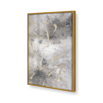 [Color:Polished Gold], Picture of art in a Polished Gold frame at an angle