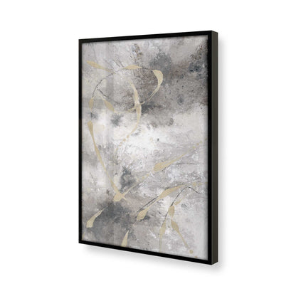 [Color:Satin Black], Picture of art in a Satin Black frame at an angle