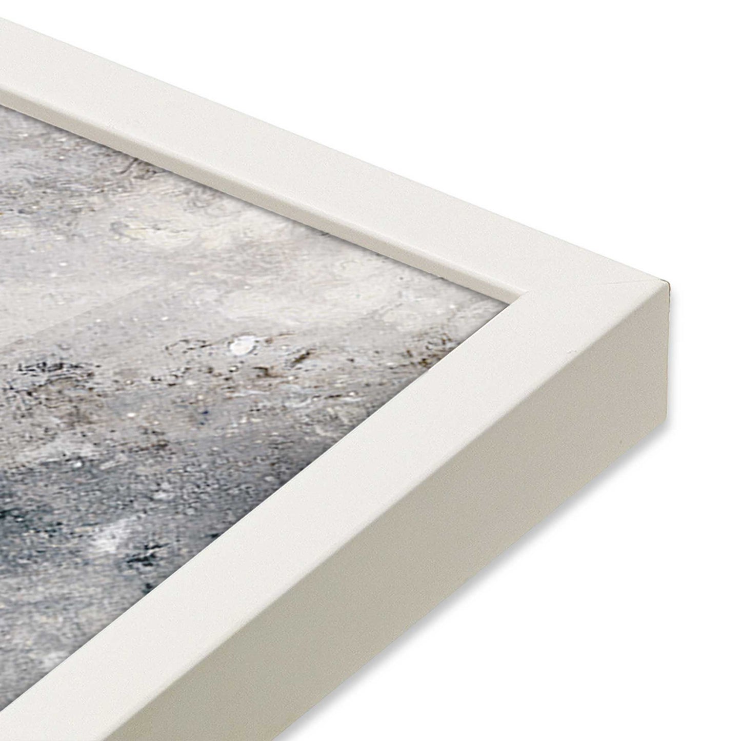 [Color:Opaque White], Picture of art in a Opaque White frame of the corner