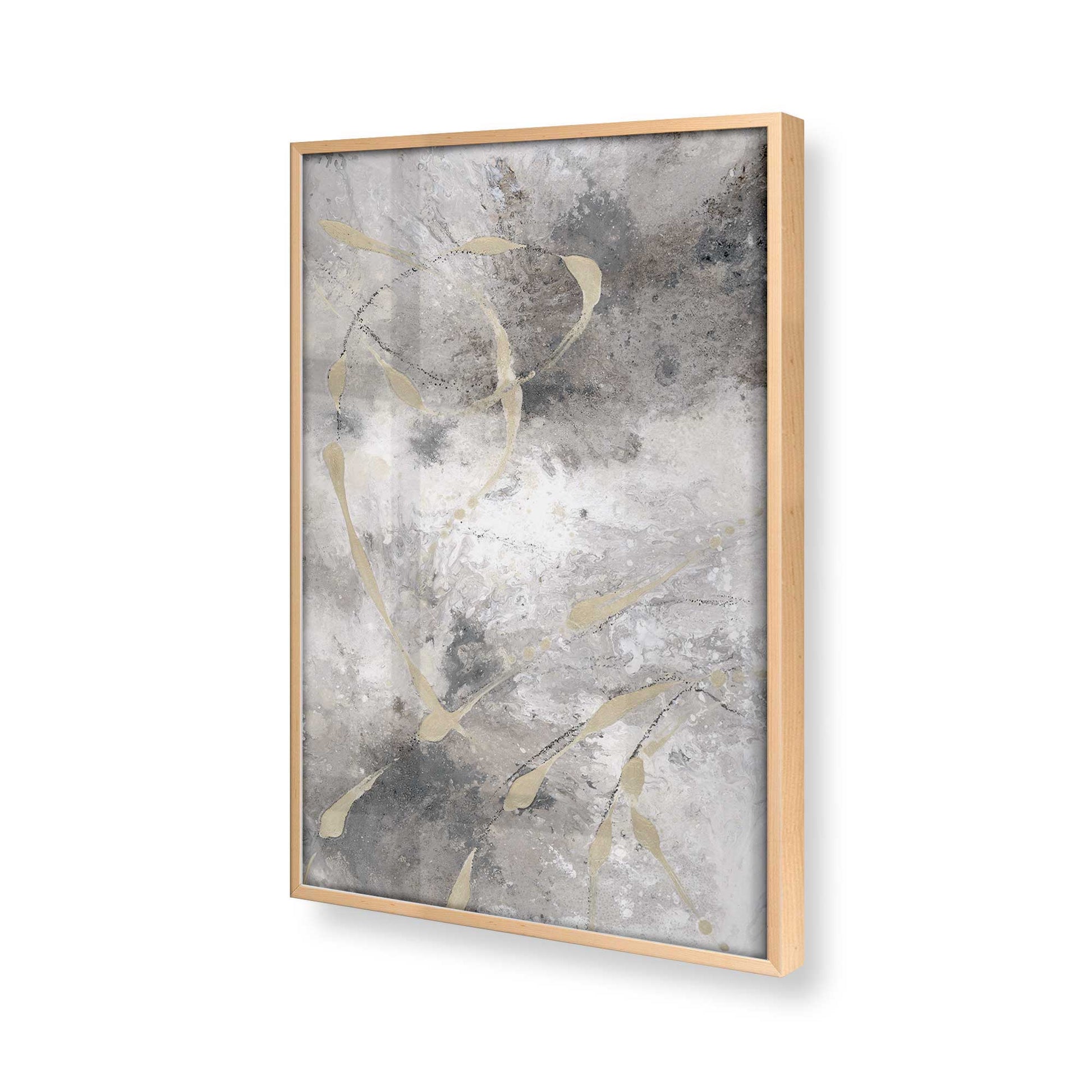 [Color:Raw Maple], Picture of art in a Raw Maple frame at an angle