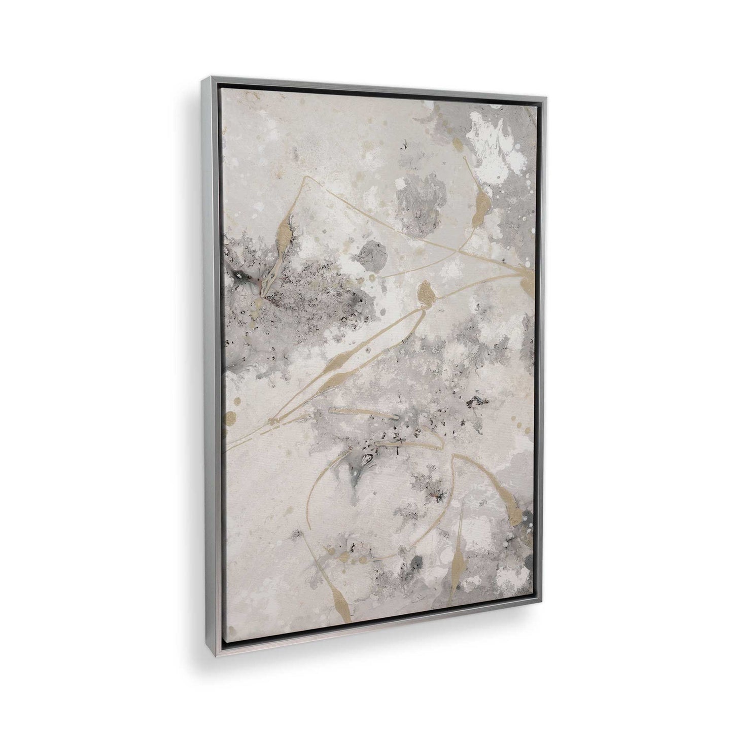 [Color:Polished Chrome], Picture of art in a Polished Chrome frame at an angle