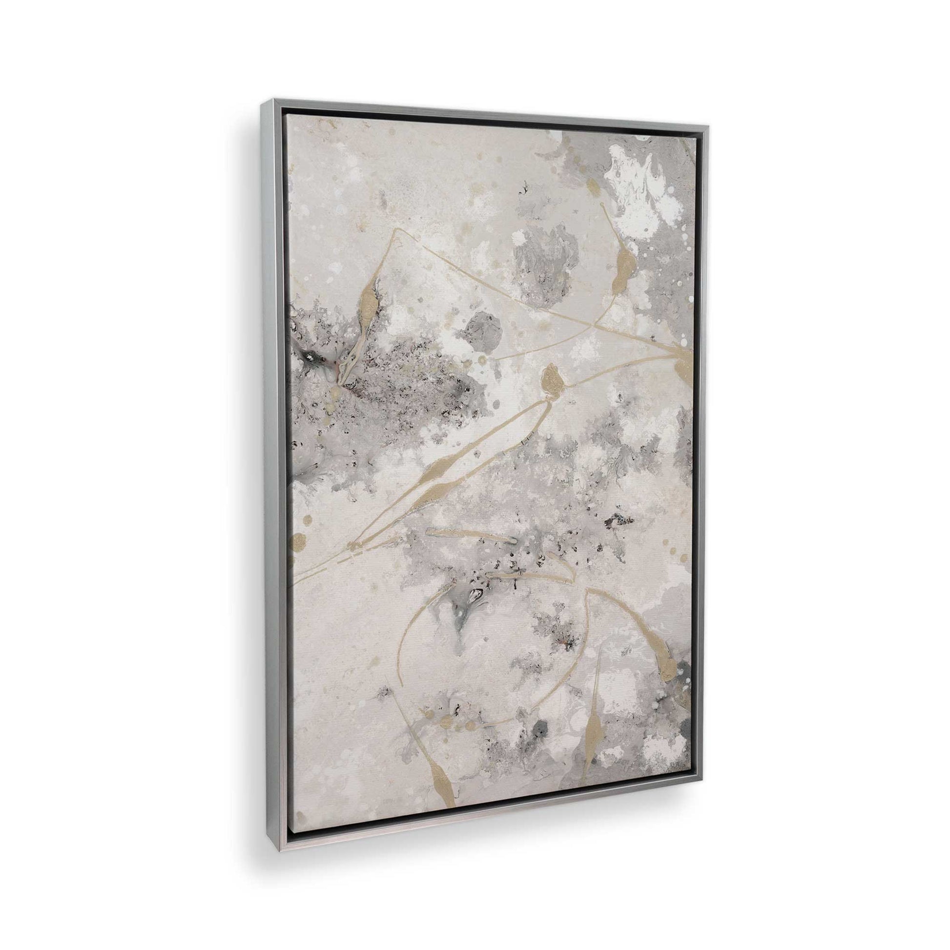 [Color:Polished Chrome], Picture of art in a Polished Chrome frame at an angle