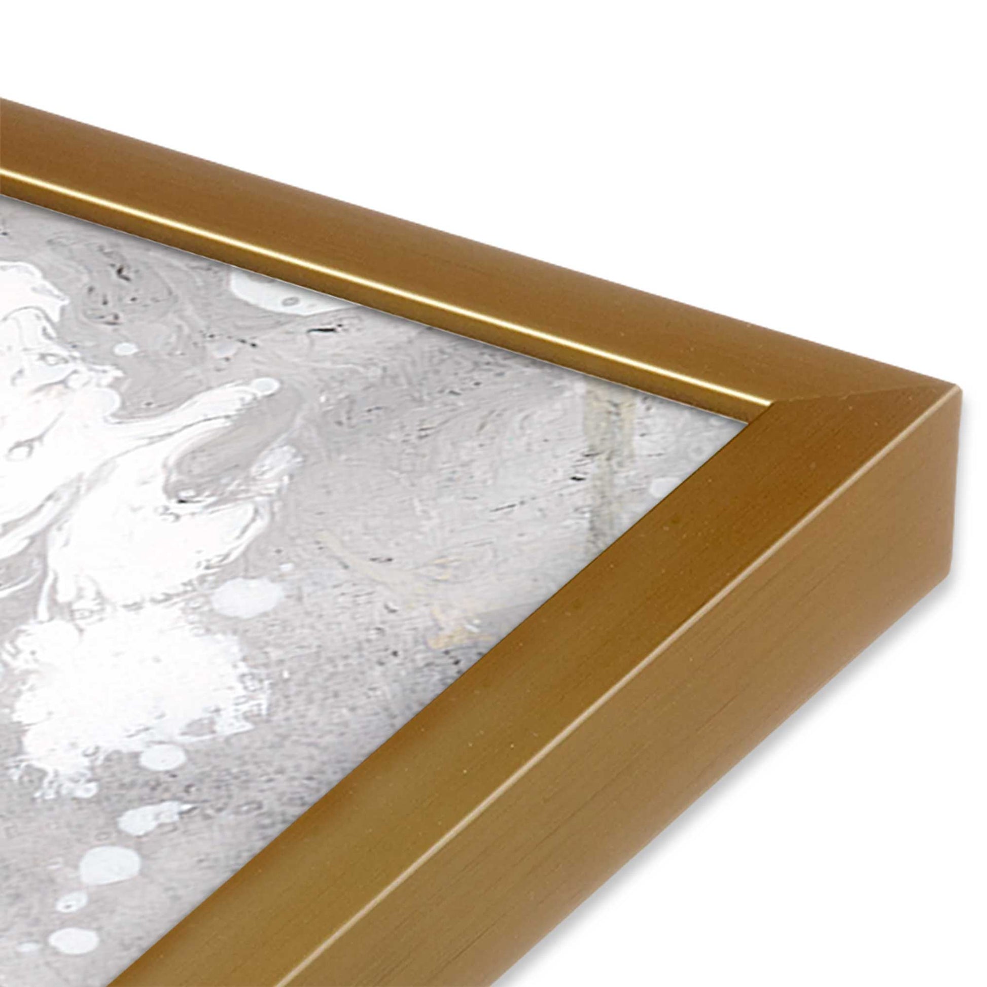 [Color:Polished Gold], Picture of art in a Polished Gold frame of the corner