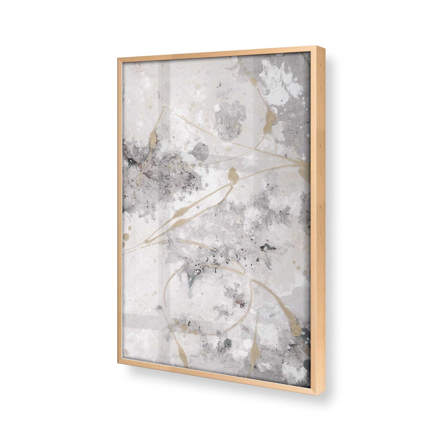 [Color:Raw Maple], Picture of art in a Raw Maple frame at an angle