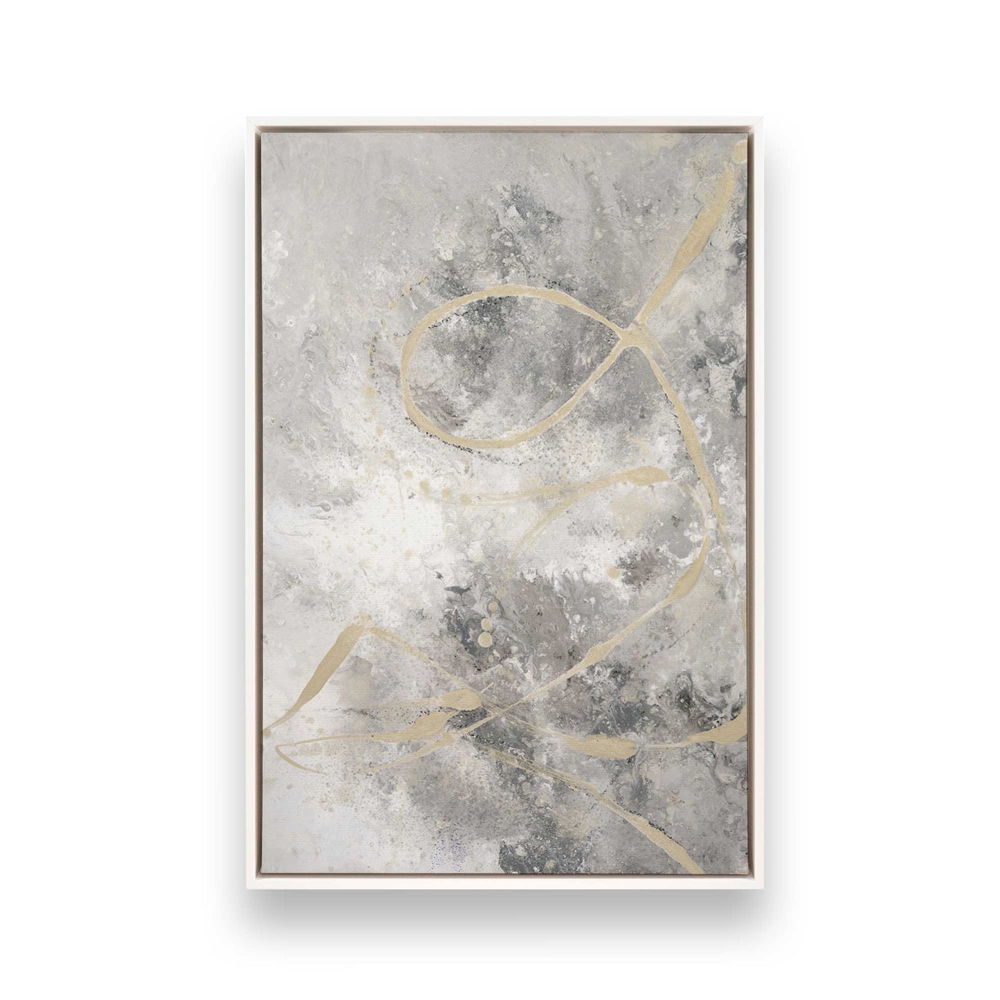 [Color:Opaque White], Picture of art in a White frame