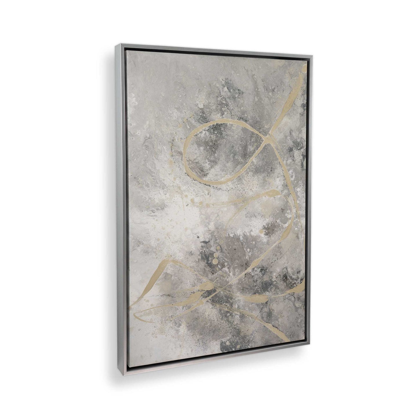 [Color:Polished Chrome], Picture of art in a Polished Chrome frame at an angle