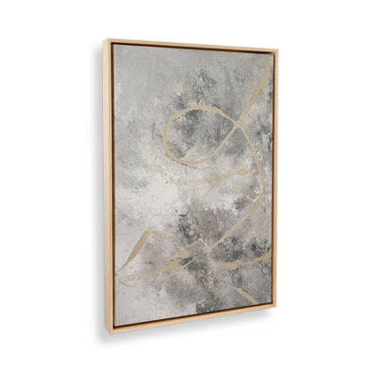 [Color:American Maple], Picture of art in a American Maple frame at an angle