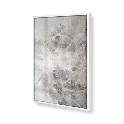 [Color:Opaque White], Picture of art in a Opaque White frame at an angle