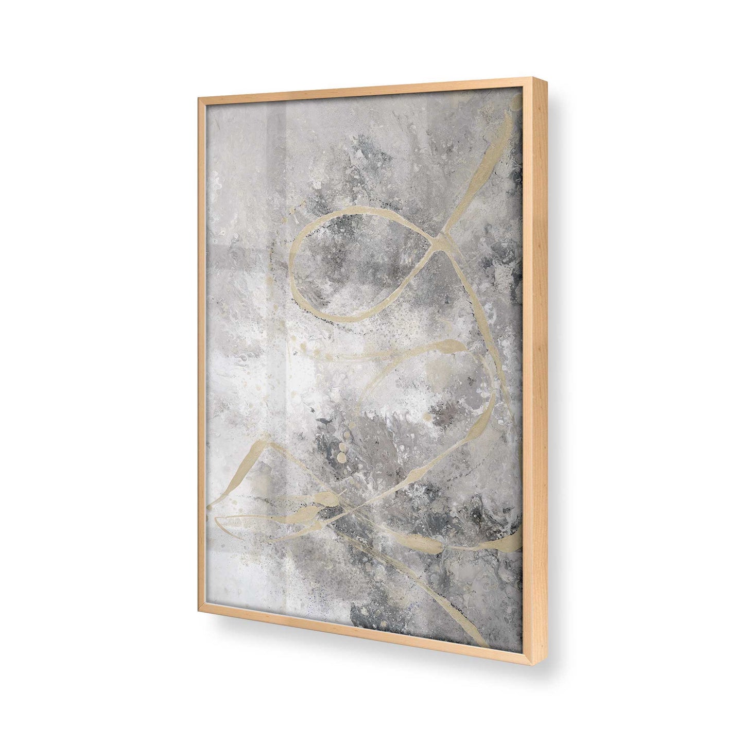 [Color:Raw Maple], Picture of art in a Raw Maple frame at an angle