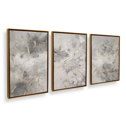 [Color:Polished Gold] Picture of art in a Polished Gold frame at an angle