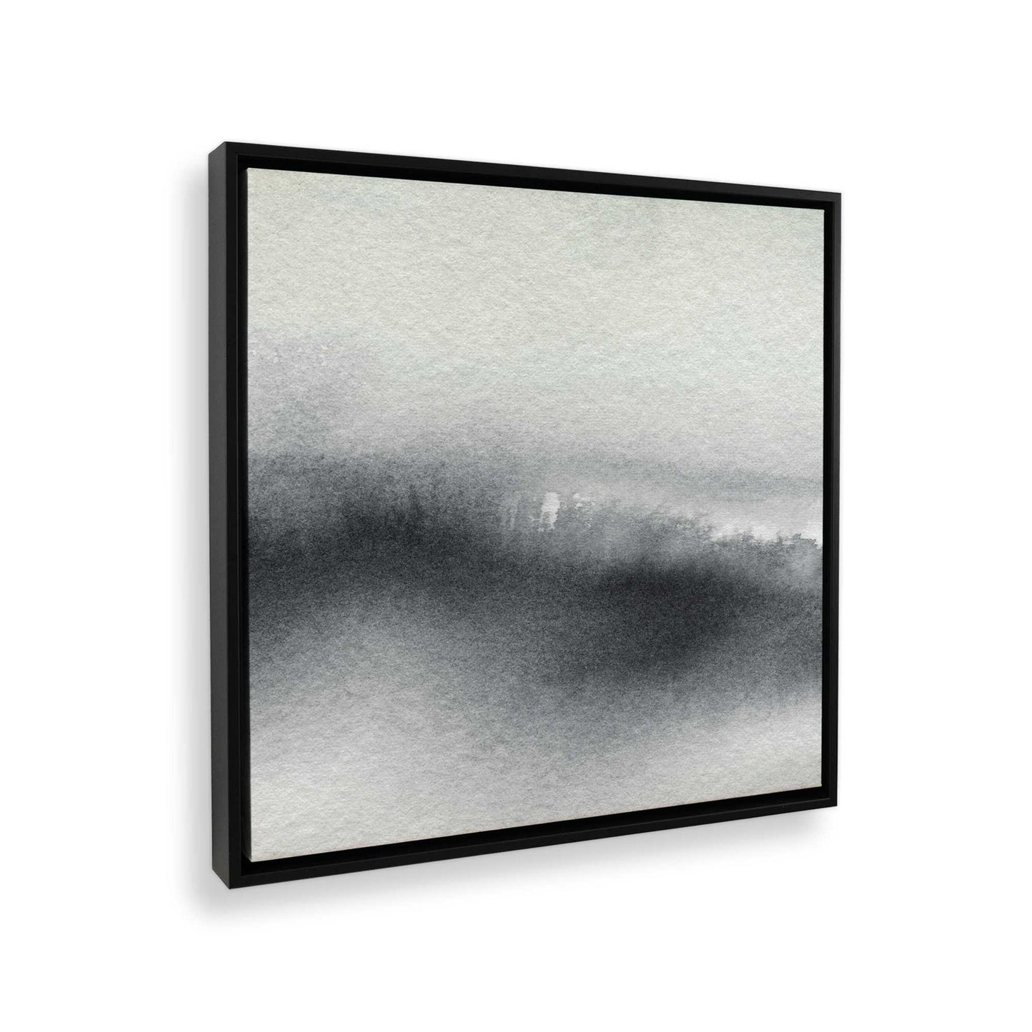 [Color:Satin Black], Picture of art in a Satin Black frame at an angle