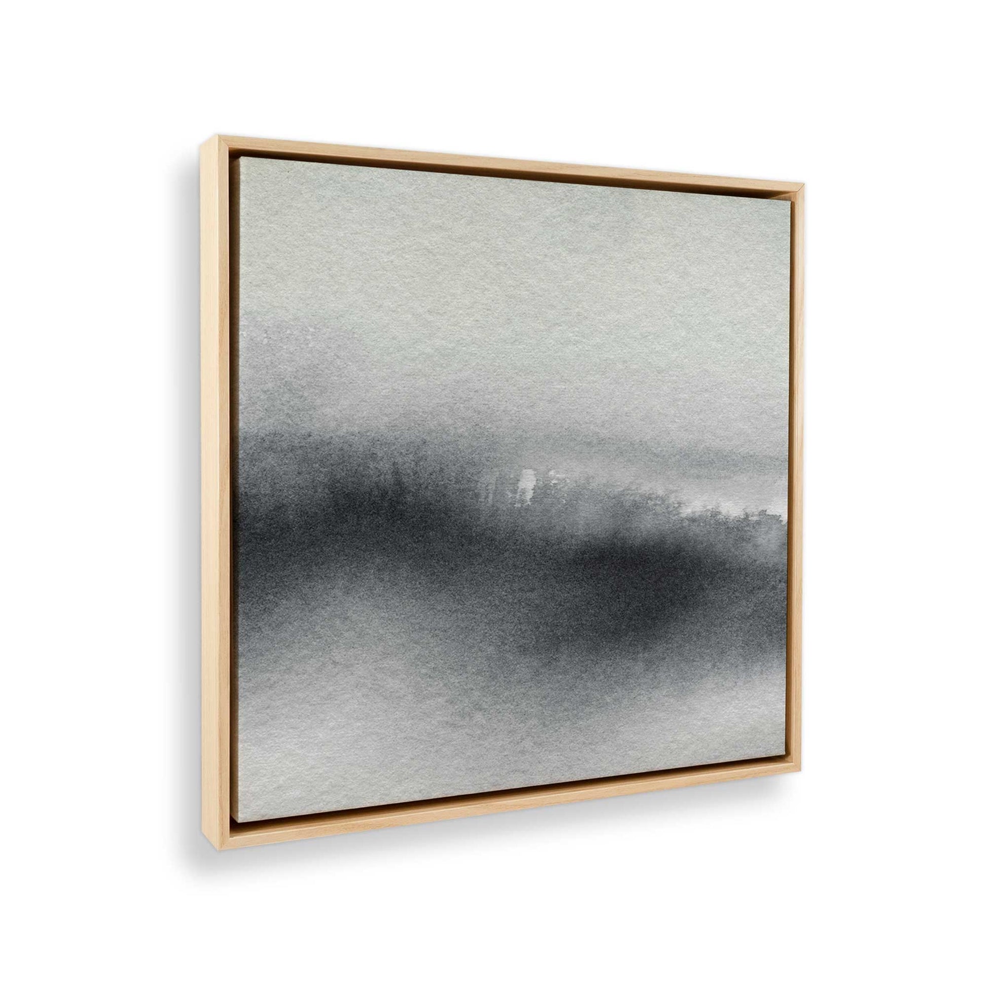 [Color:American Maple], Picture of art in a American Maple frame at an angle