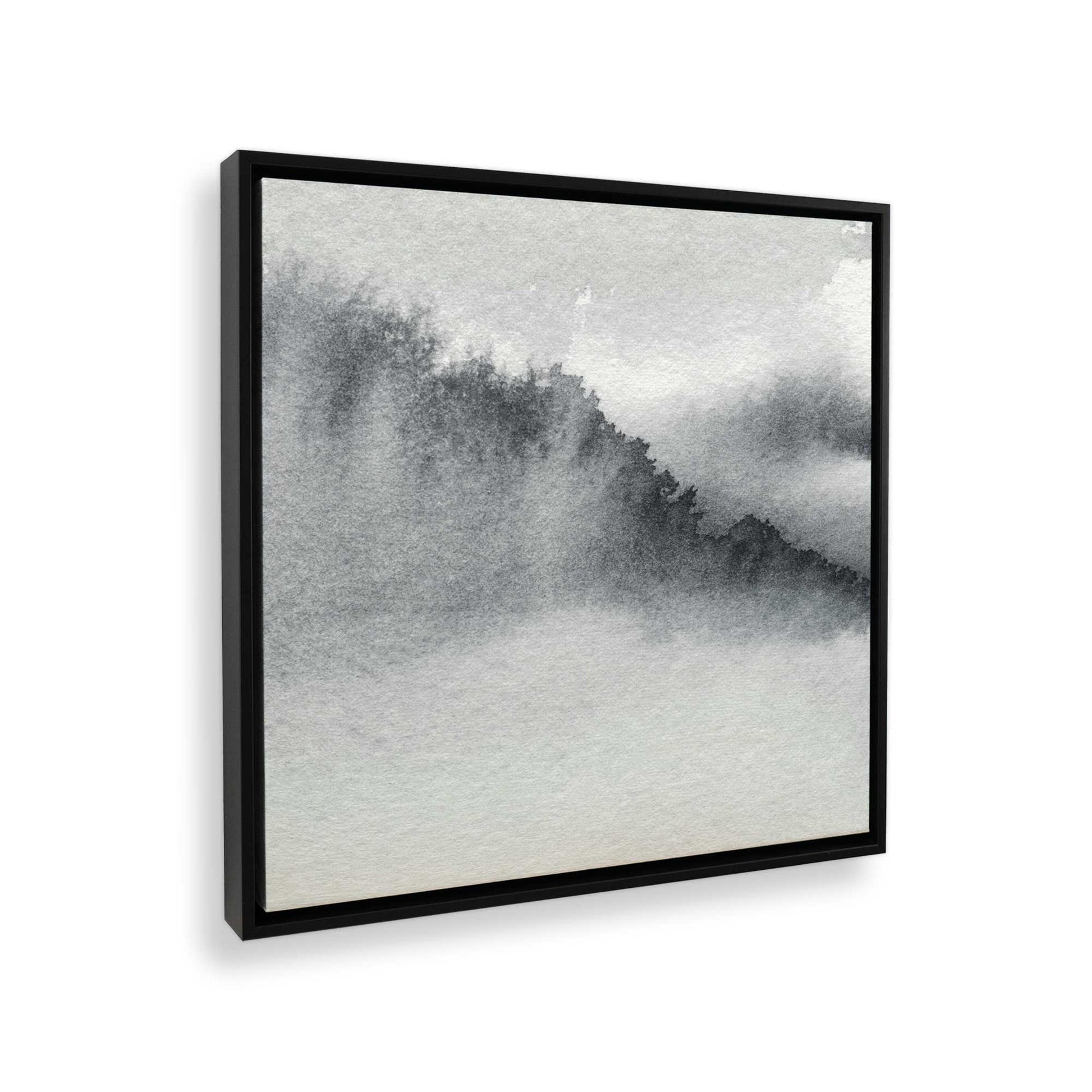 [Color:Satin Black], Picture of art in a Satin Black frame at an angle