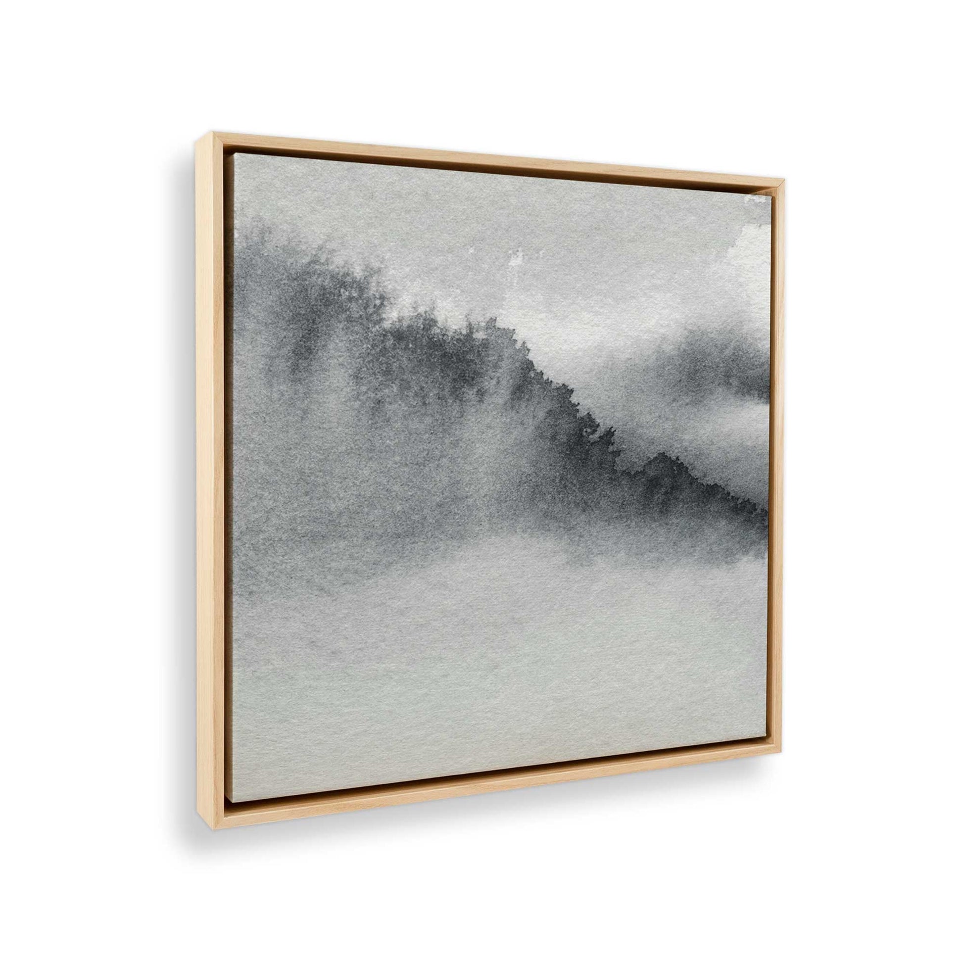 [Color:American Maple], Picture of art in a American Maple frame at an angle