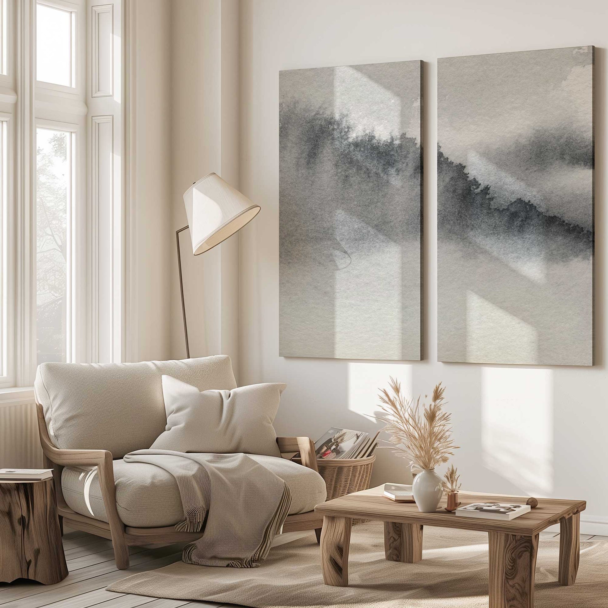 [Color:Stretched Canvas], Picture of art in a room