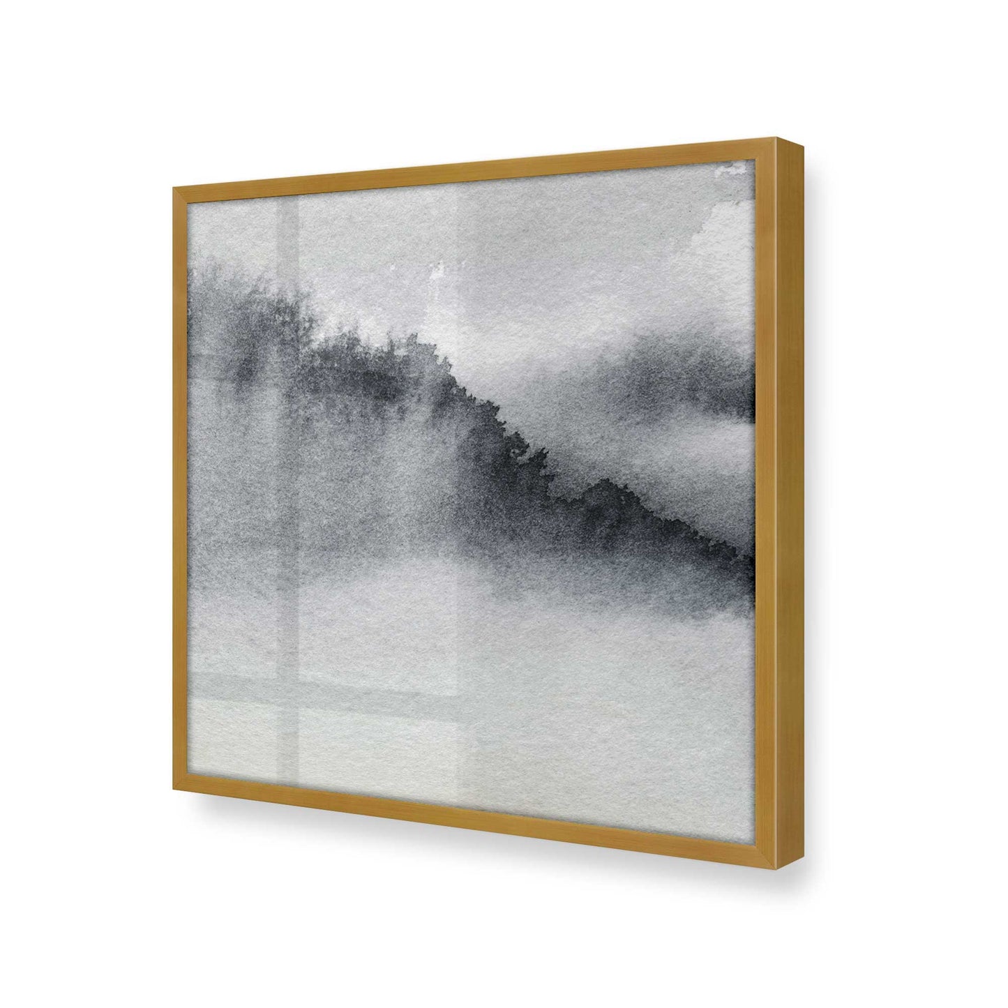 [Color:Polished Gold], Picture of art in a Polished Gold frame at an angle