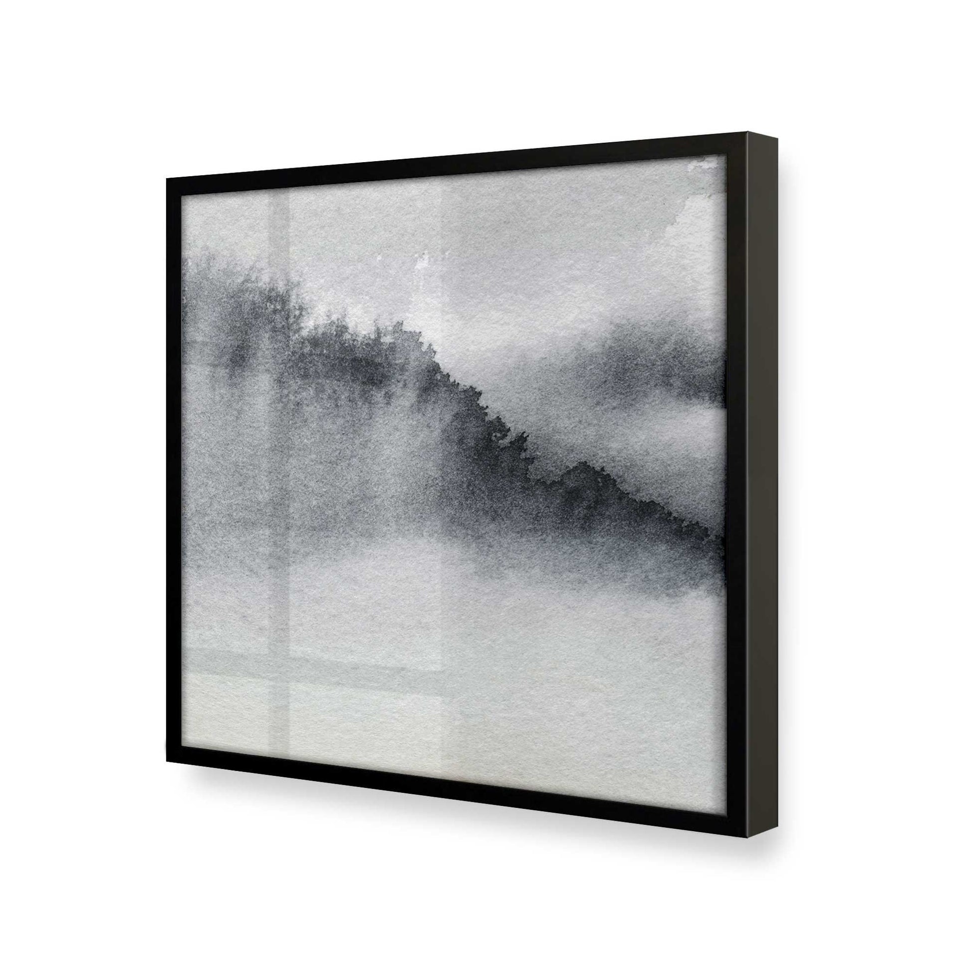 [Color:Satin Black], Picture of art in a Satin Black frame at an angle