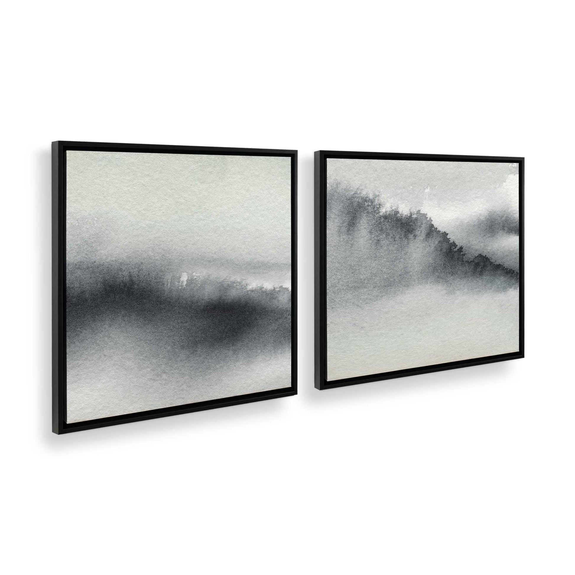 [Color:Satin Black] Picture of art in a Satin Black frame at an angle