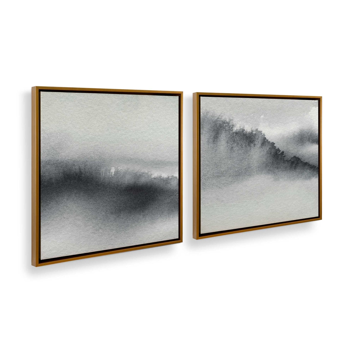 [Color:Polished Gold] Picture of art in a Polished Gold frame at an angle