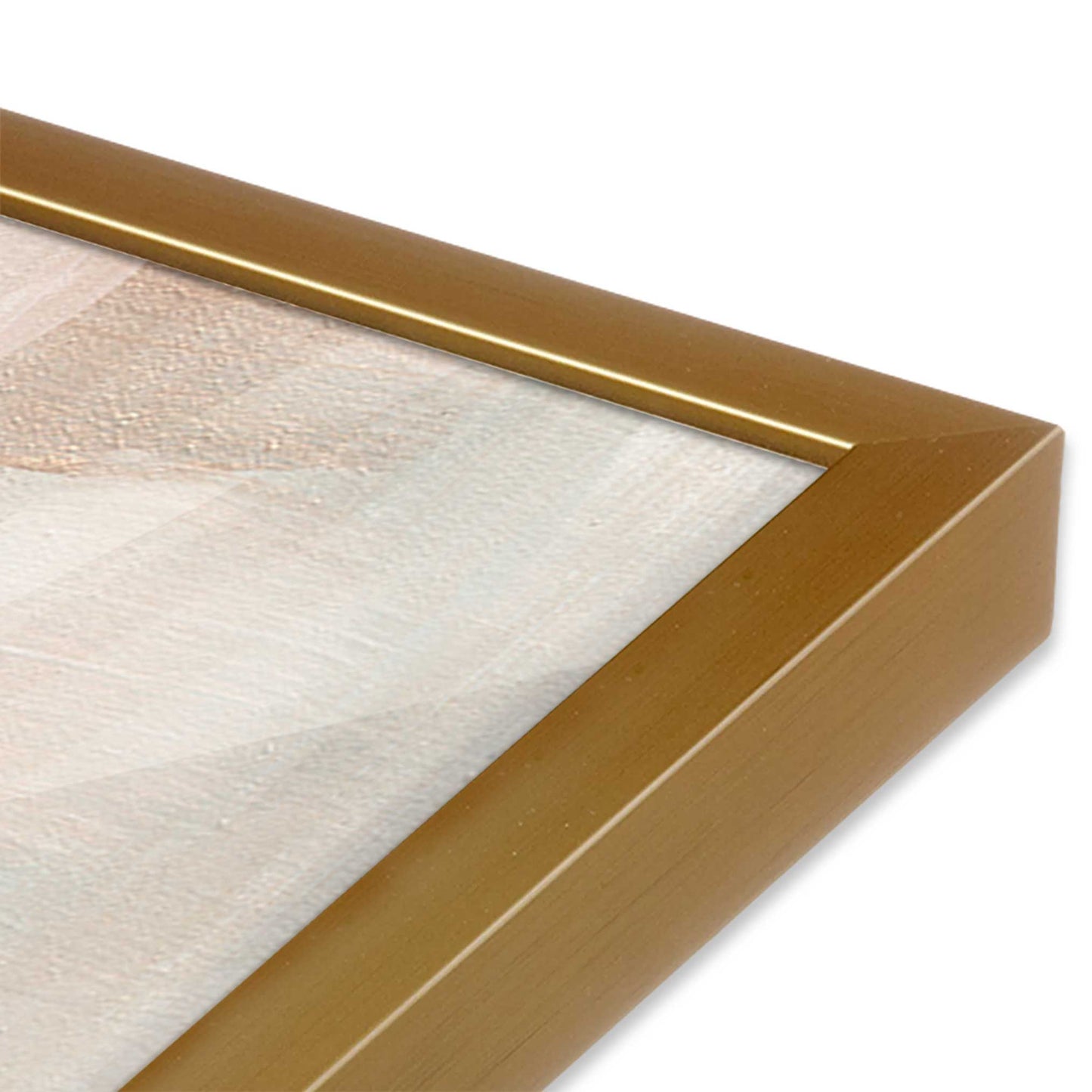 [Color:Polished Gold], Picture of art in a Polished Gold frame of the corner