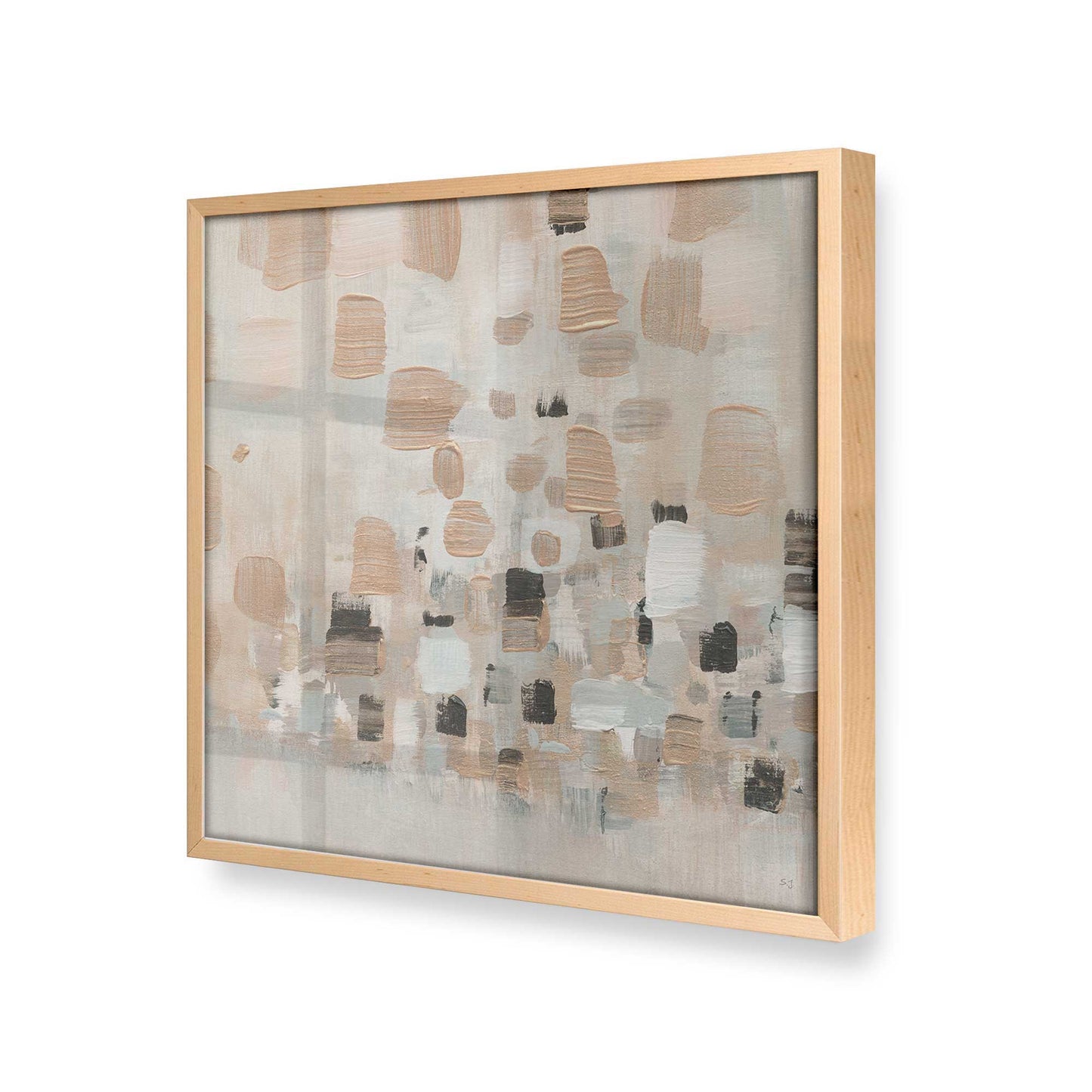 [Color:Raw Maple], Picture of art in a Raw Maple frame at an angle