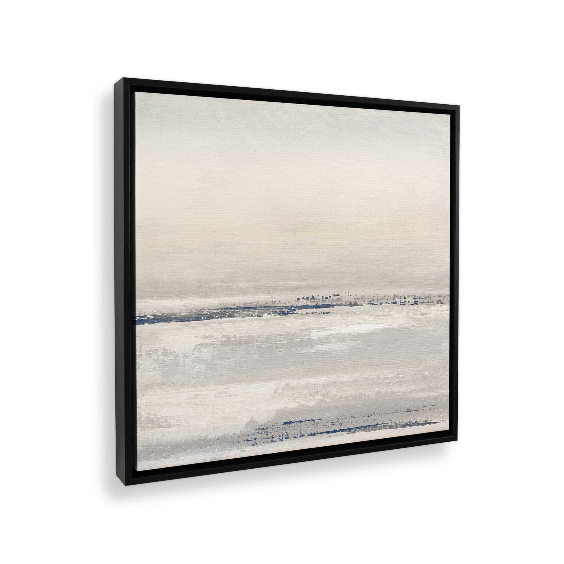 [Color:Satin Black], Picture of art in a Satin Black frame at an angle