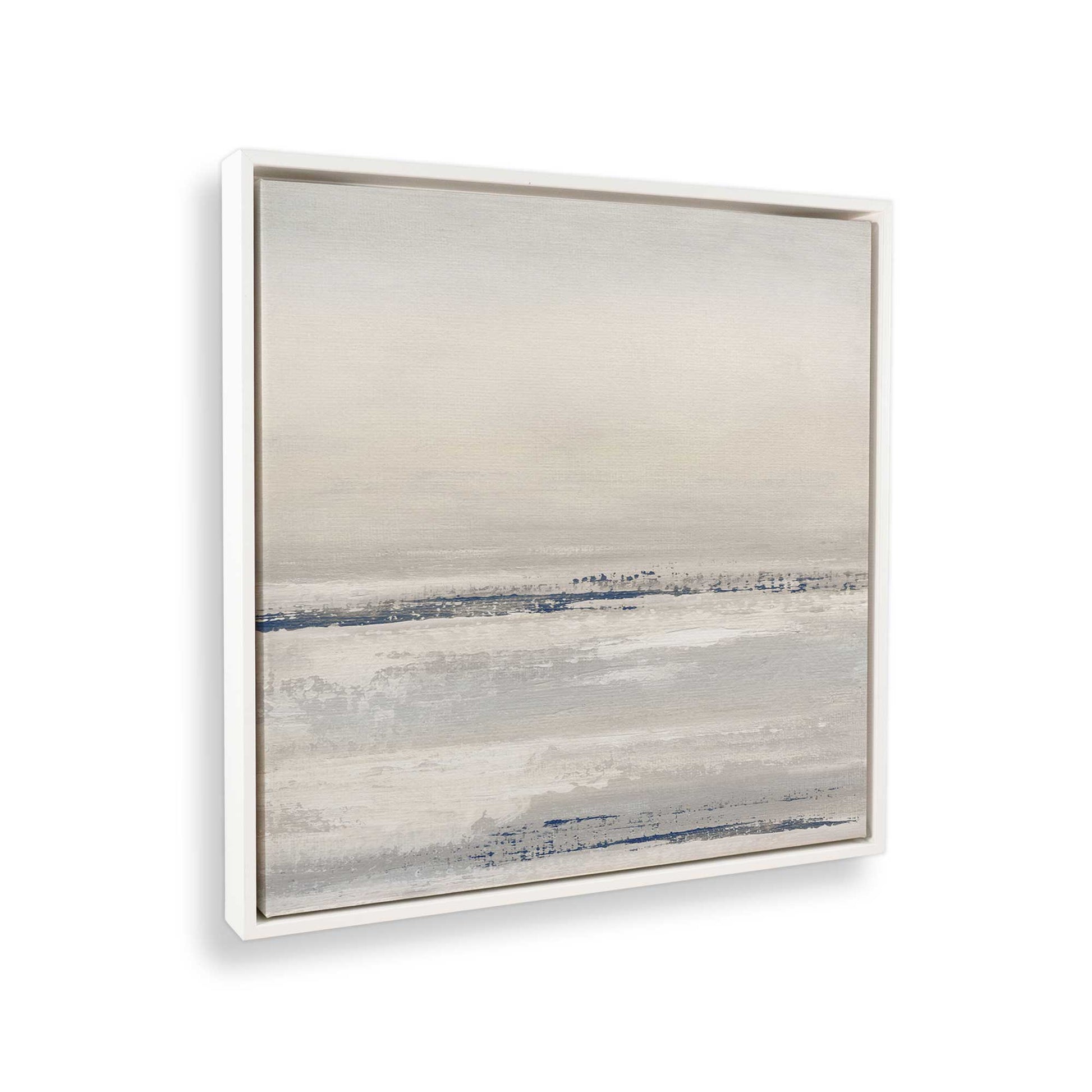 [Color:Opaque White], Picture of art in a White frame at an angle