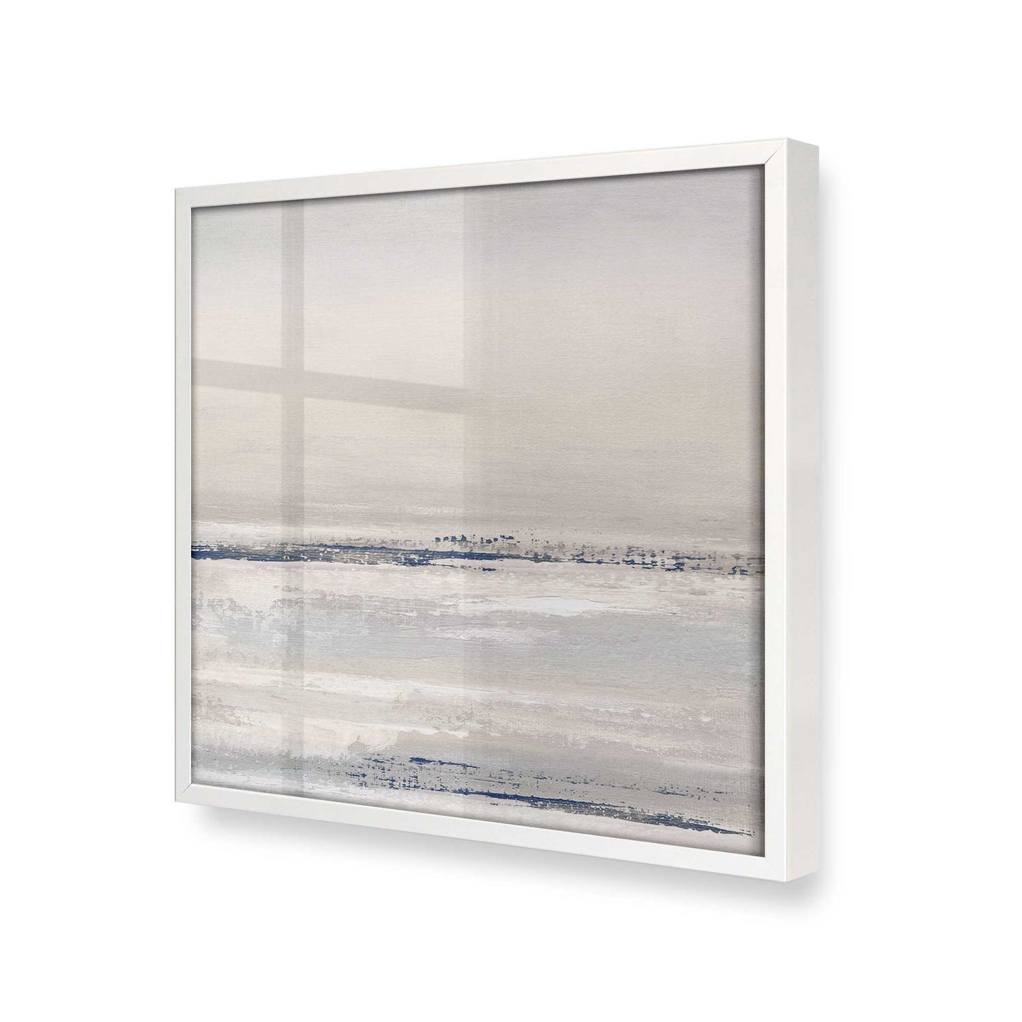 [Color:Opaque White], Picture of art in a Opaque White frame at an angle