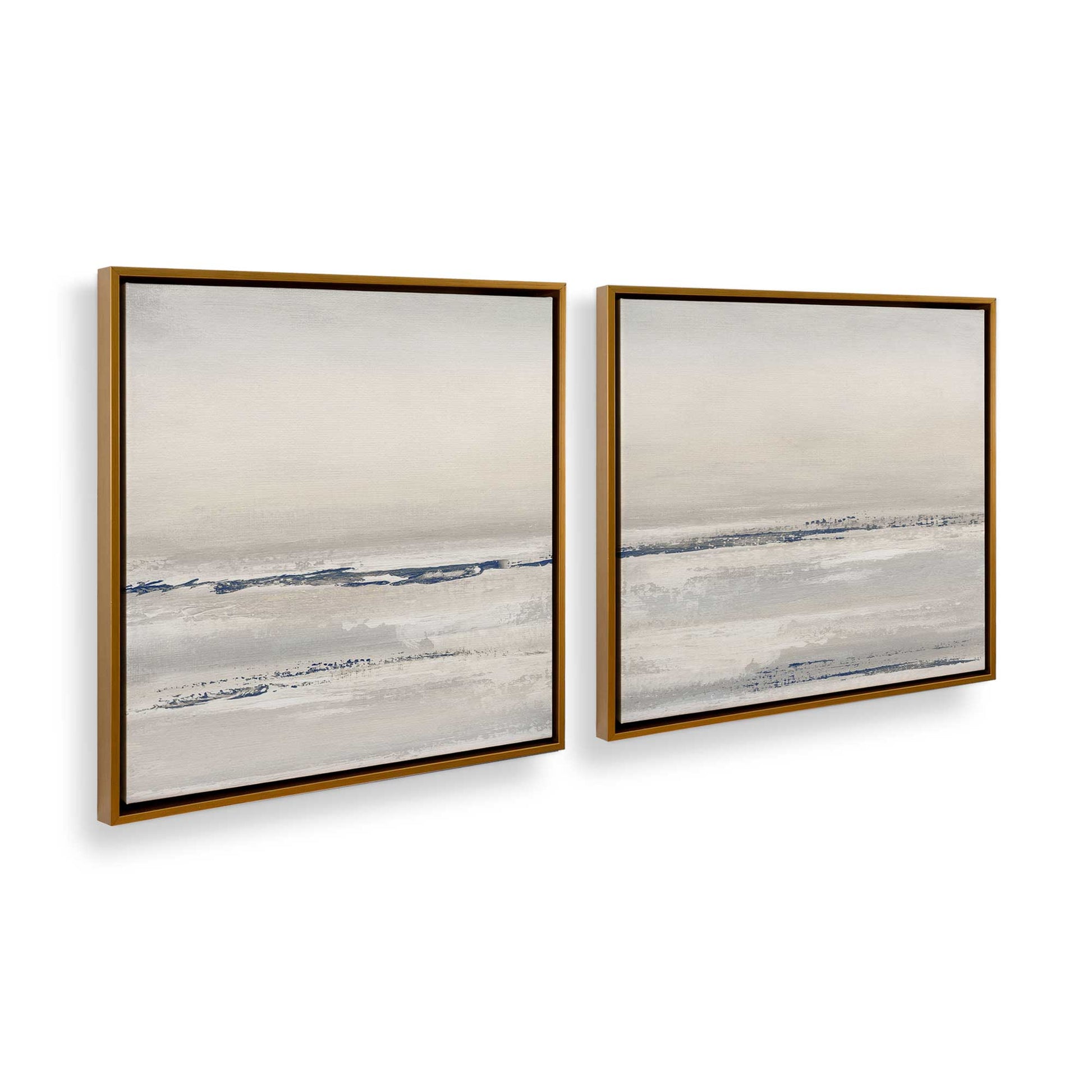 [Color:Polished Gold] Picture of art in a Polished Gold frame at an angle