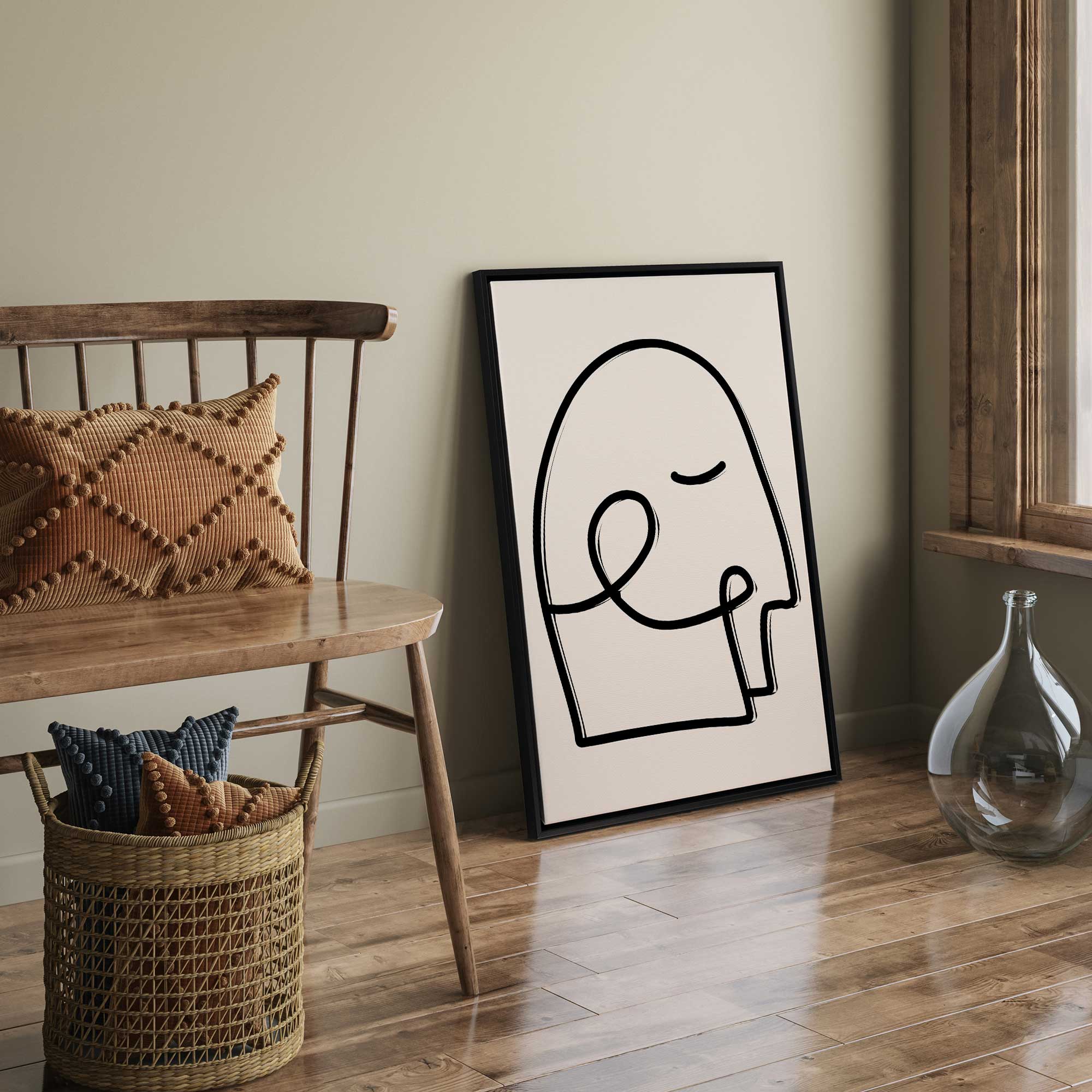 Mindful Gaze v1 Framed Print