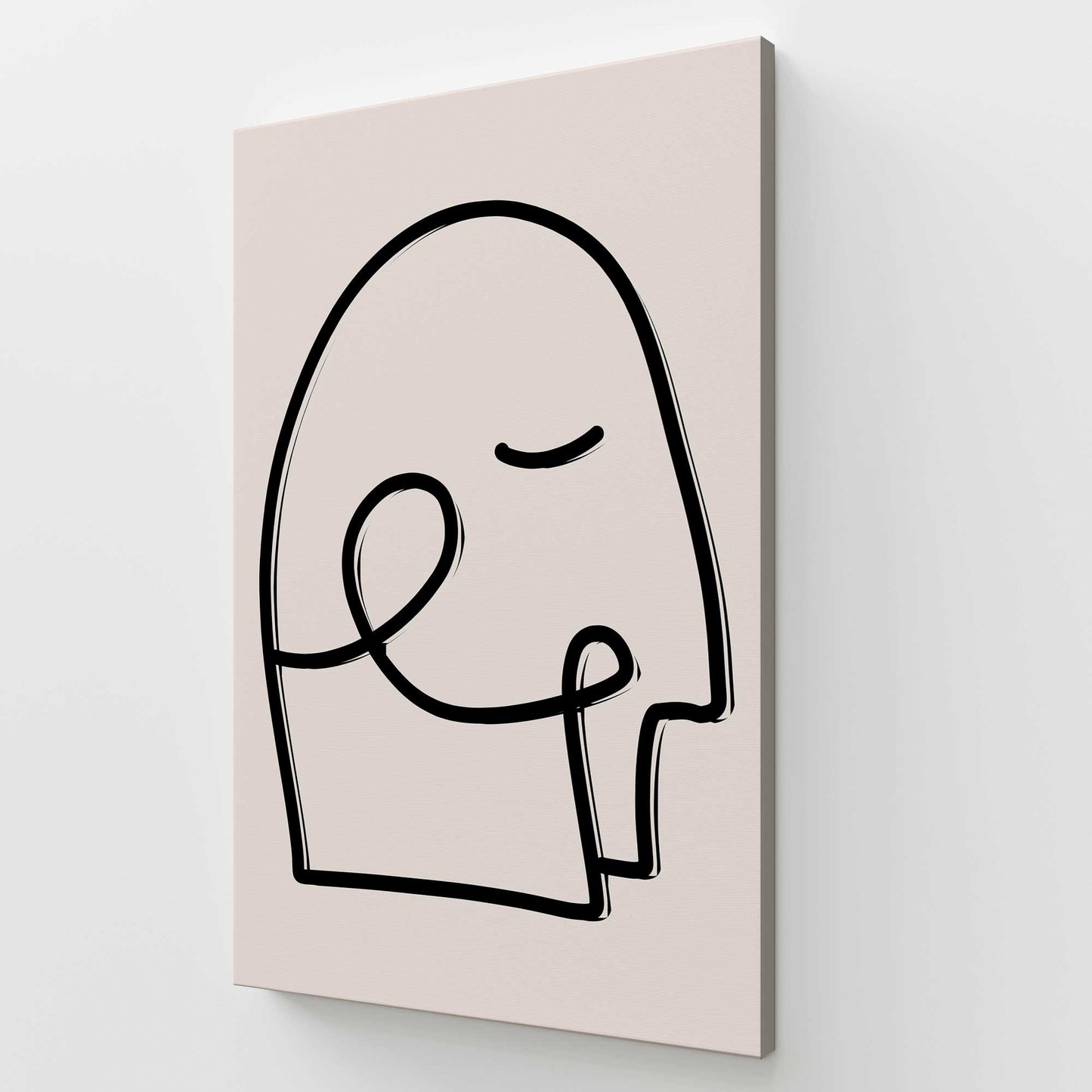 [Color:Stretched Canvas], Picture of art at an angle