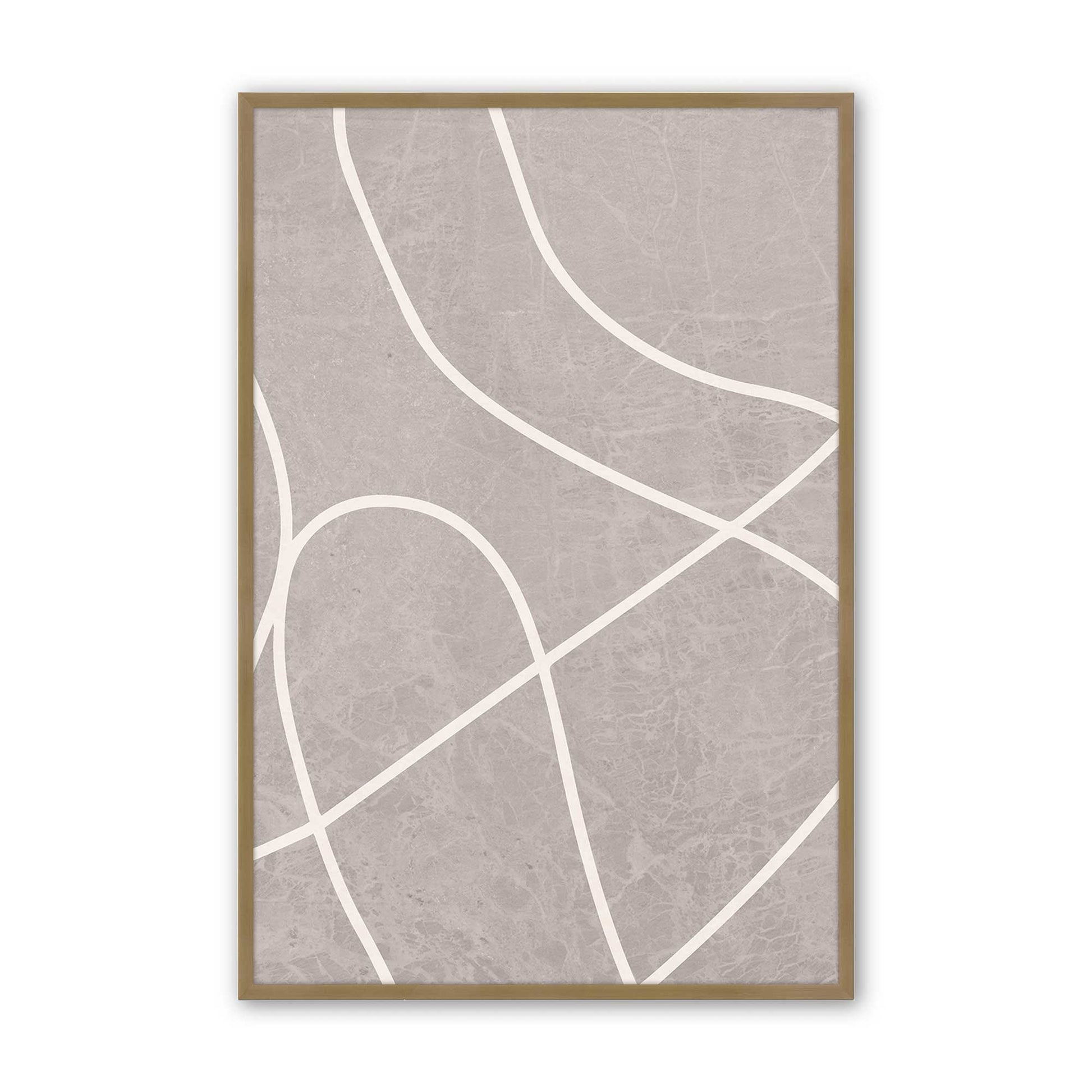 [Color:Brushed Gold], Picture of art in a Brushed Gold frame