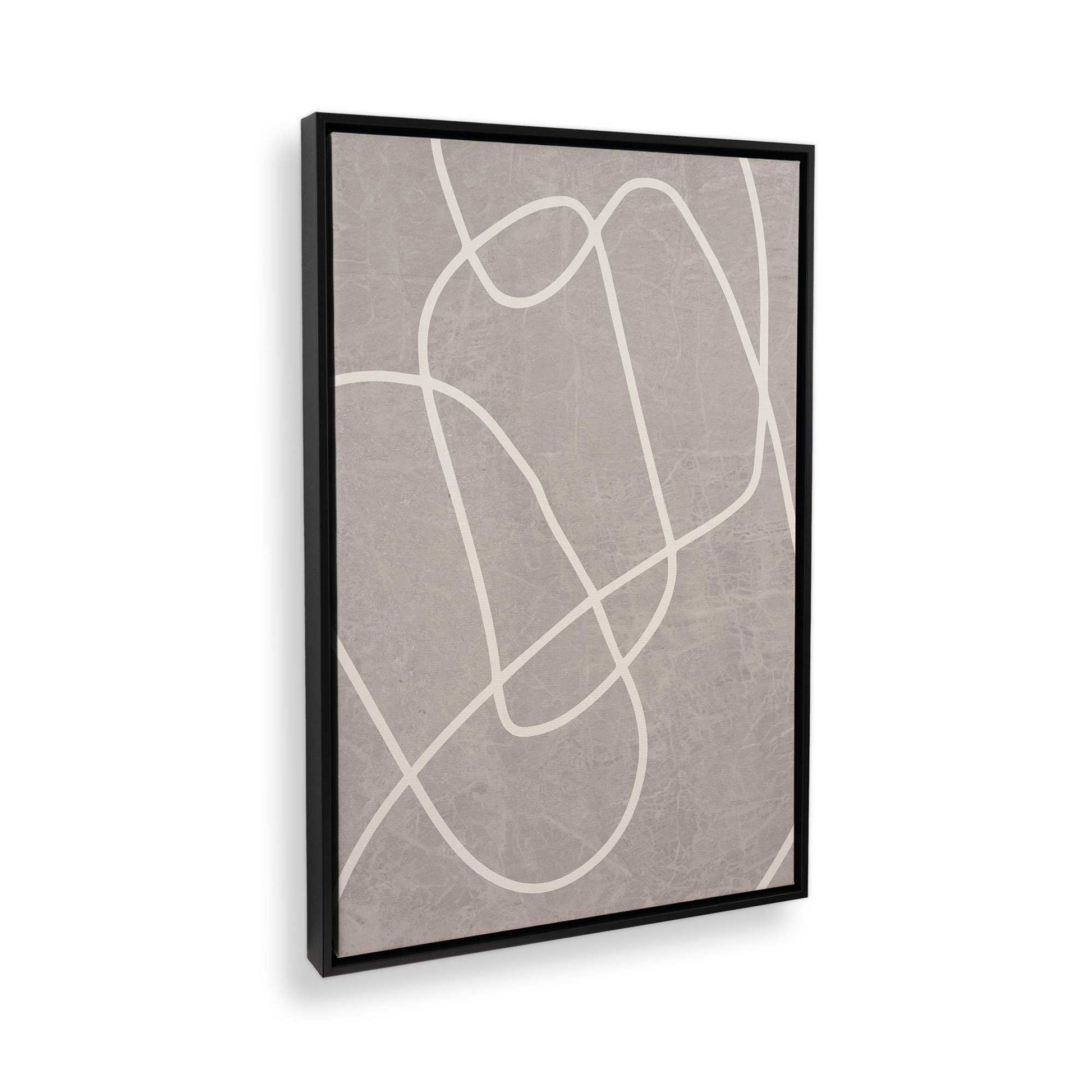 [Color:Satin Black], Picture of art in a Satin Black frame at an angle