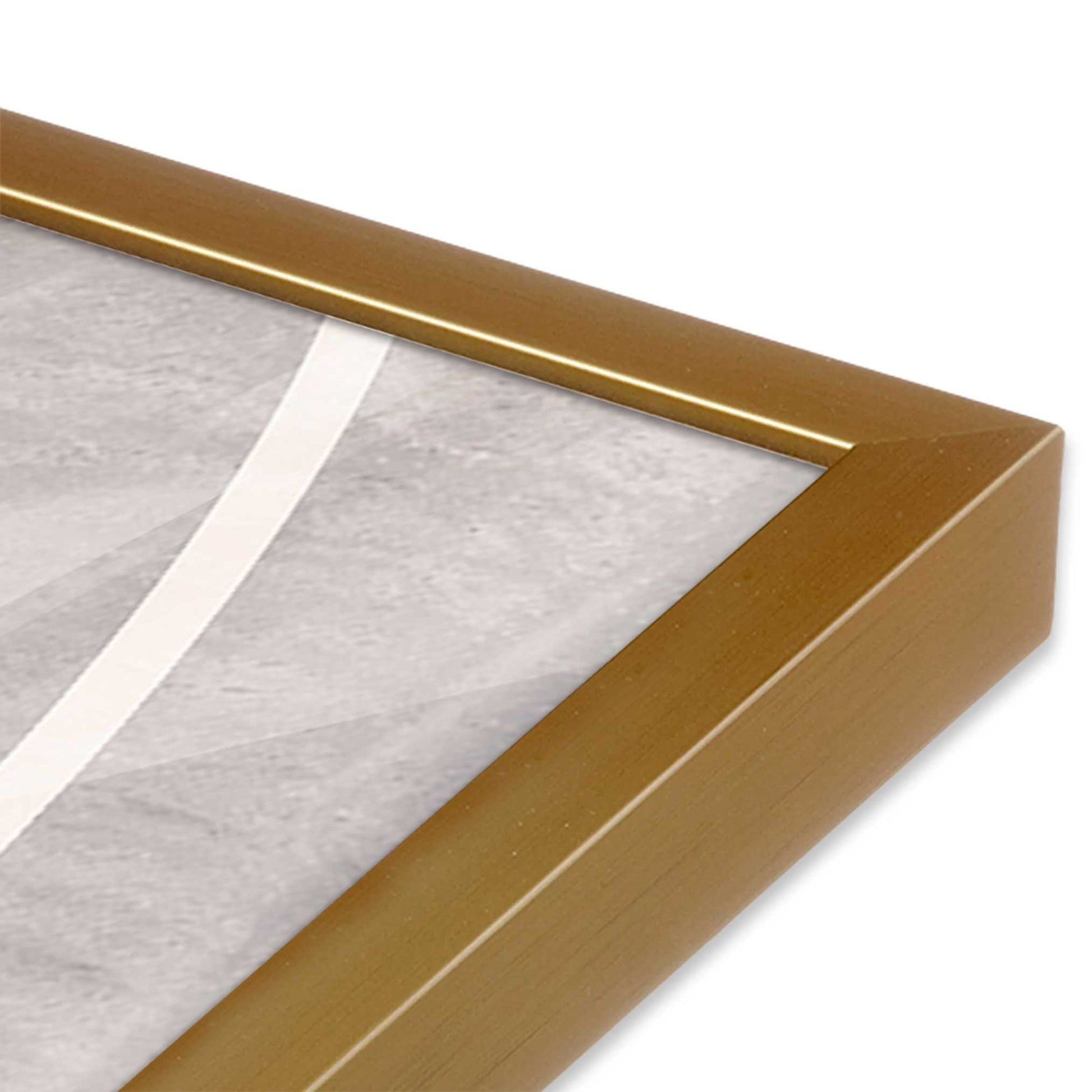 [Color:Polished Gold], Picture of art in a Polished Gold frame of the corner