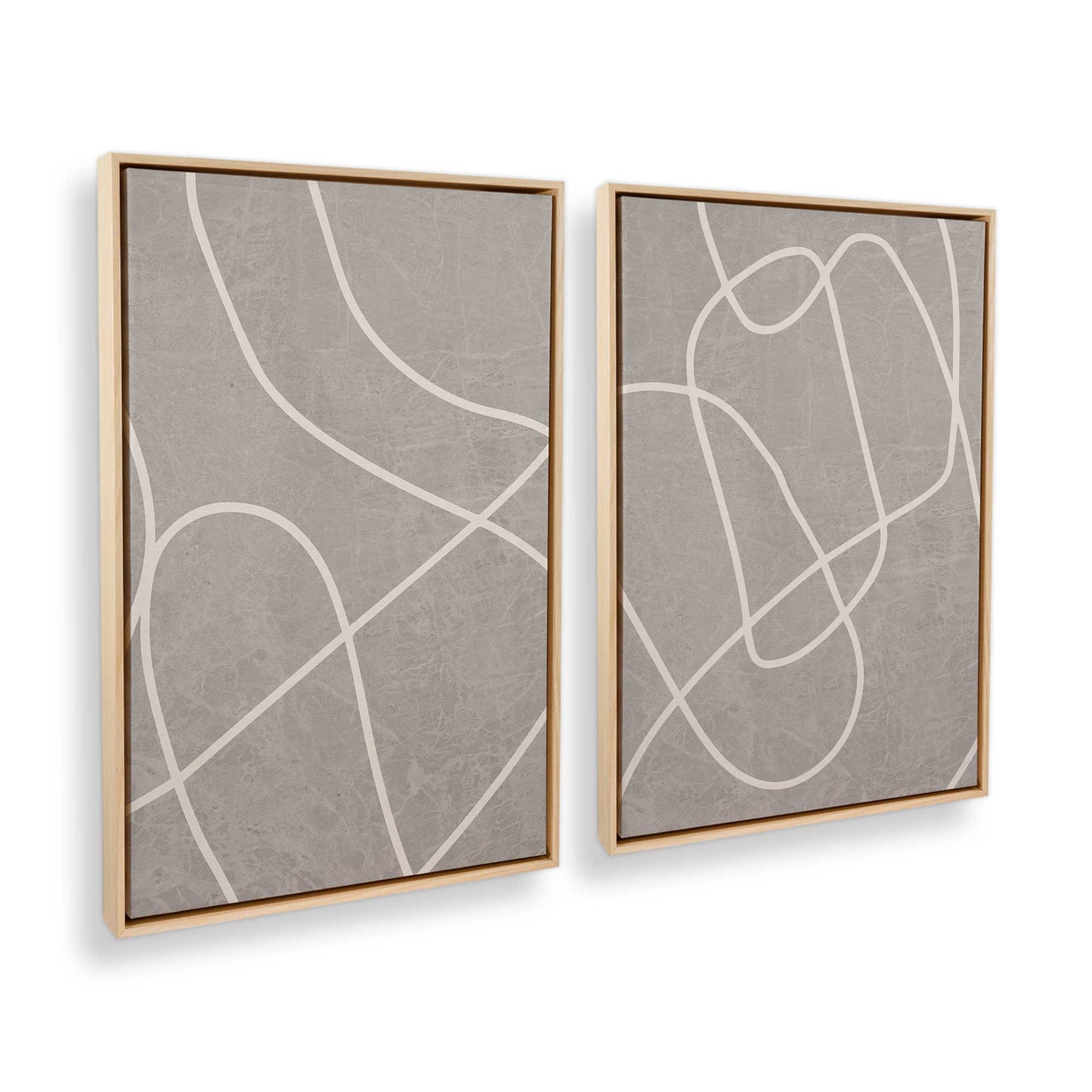 [Color:American Maple] Picture of art in a American Maple frame at an angle