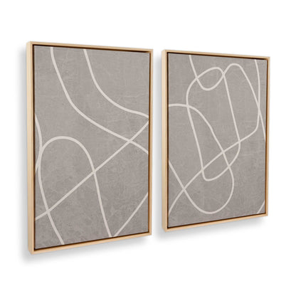 [Color:American Maple] Picture of art in a American Maple frame at an angle