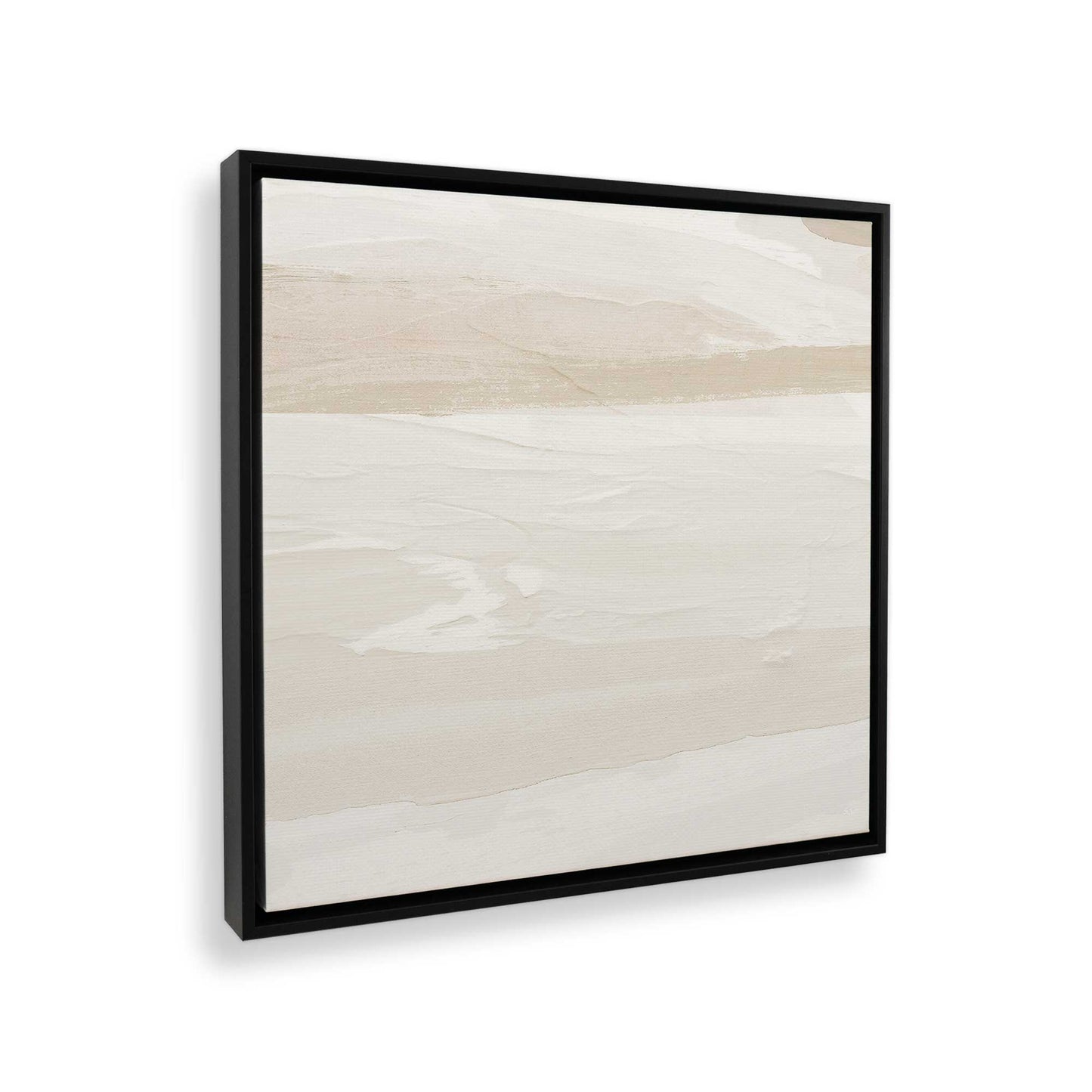 [Color:Satin Black], Picture of art in a Satin Black frame at an angle