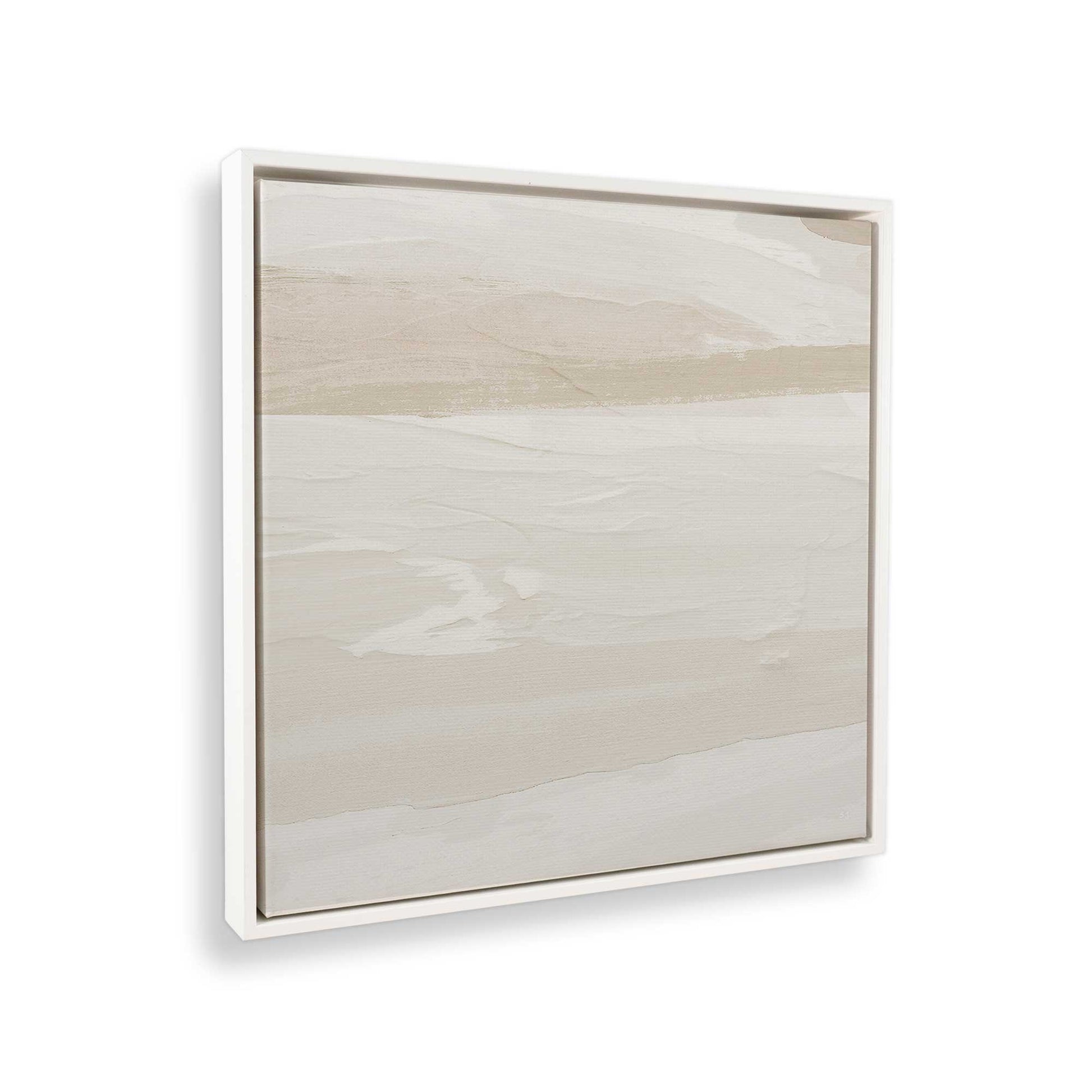 [Color:Opaque White], Picture of art in a White frame at an angle