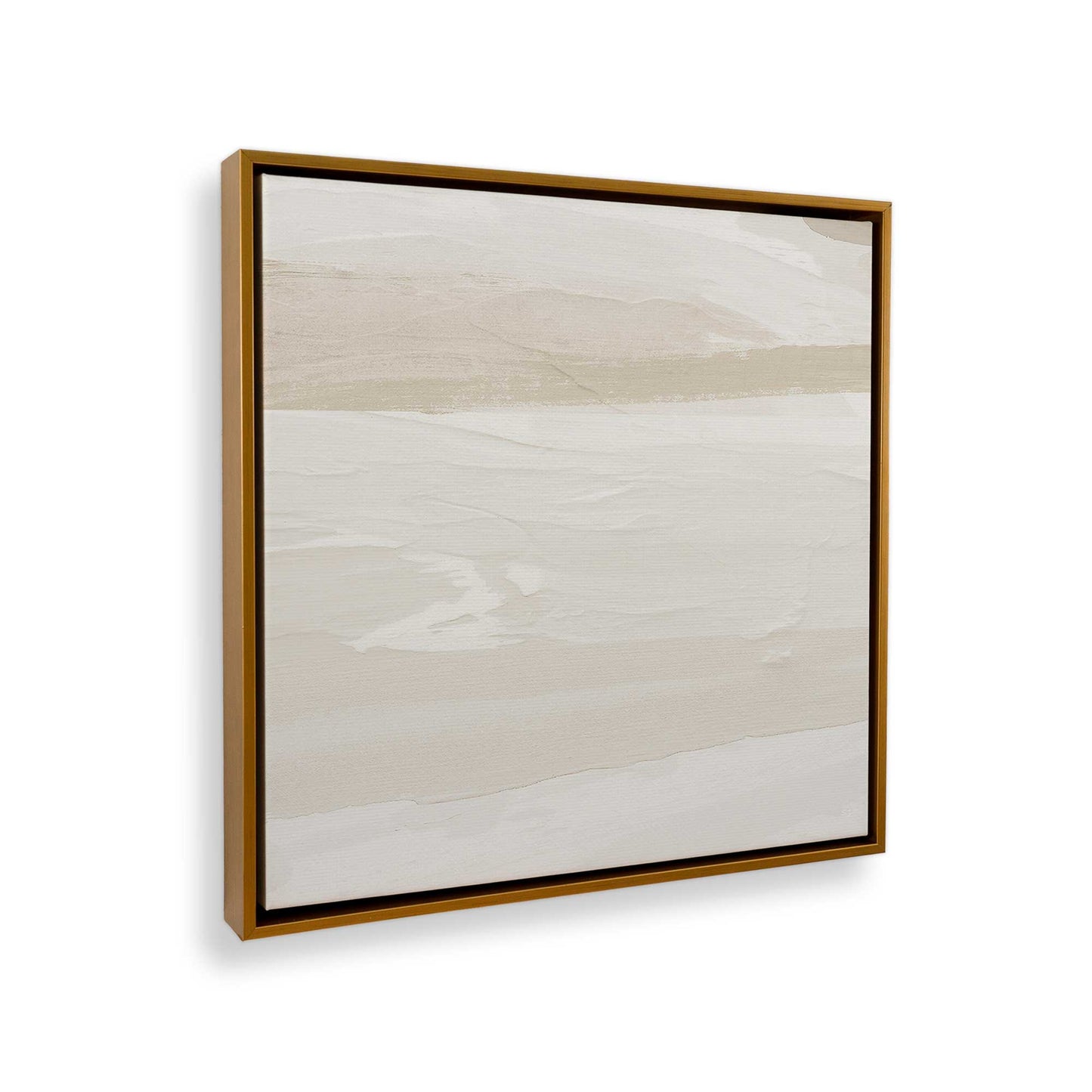 [Color:Polished Gold], Picture of art in a Polished Gold frame at an angle