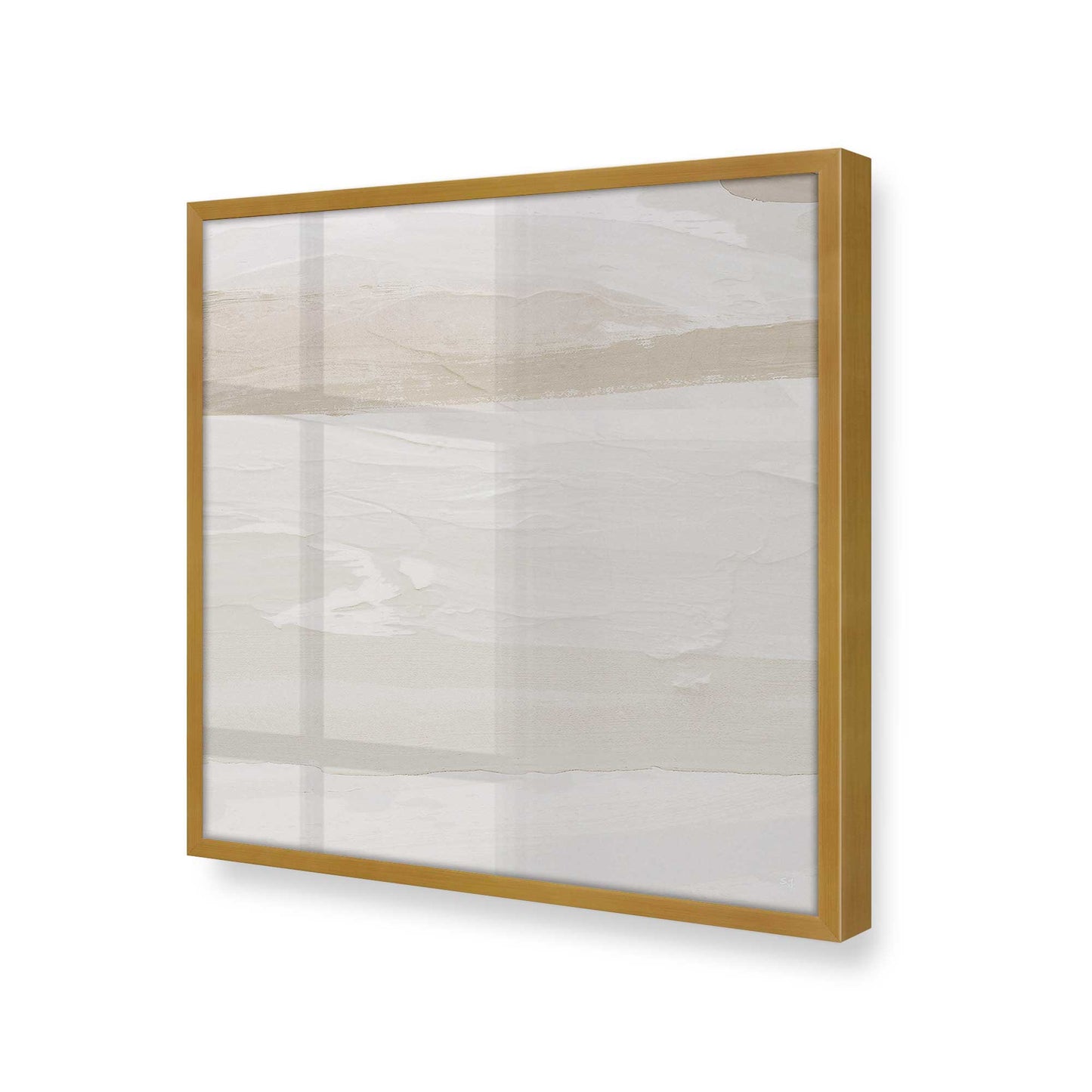 [Color:Polished Gold], Picture of art in a Polished Gold frame at an angle