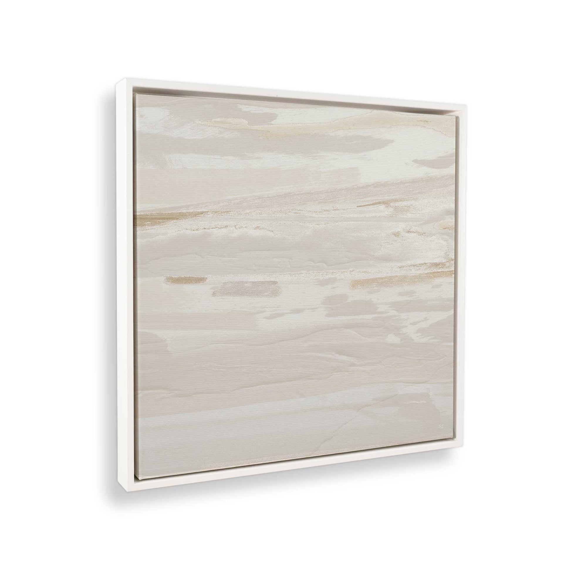 [Color:Opaque White], Picture of art in a White frame at an angle