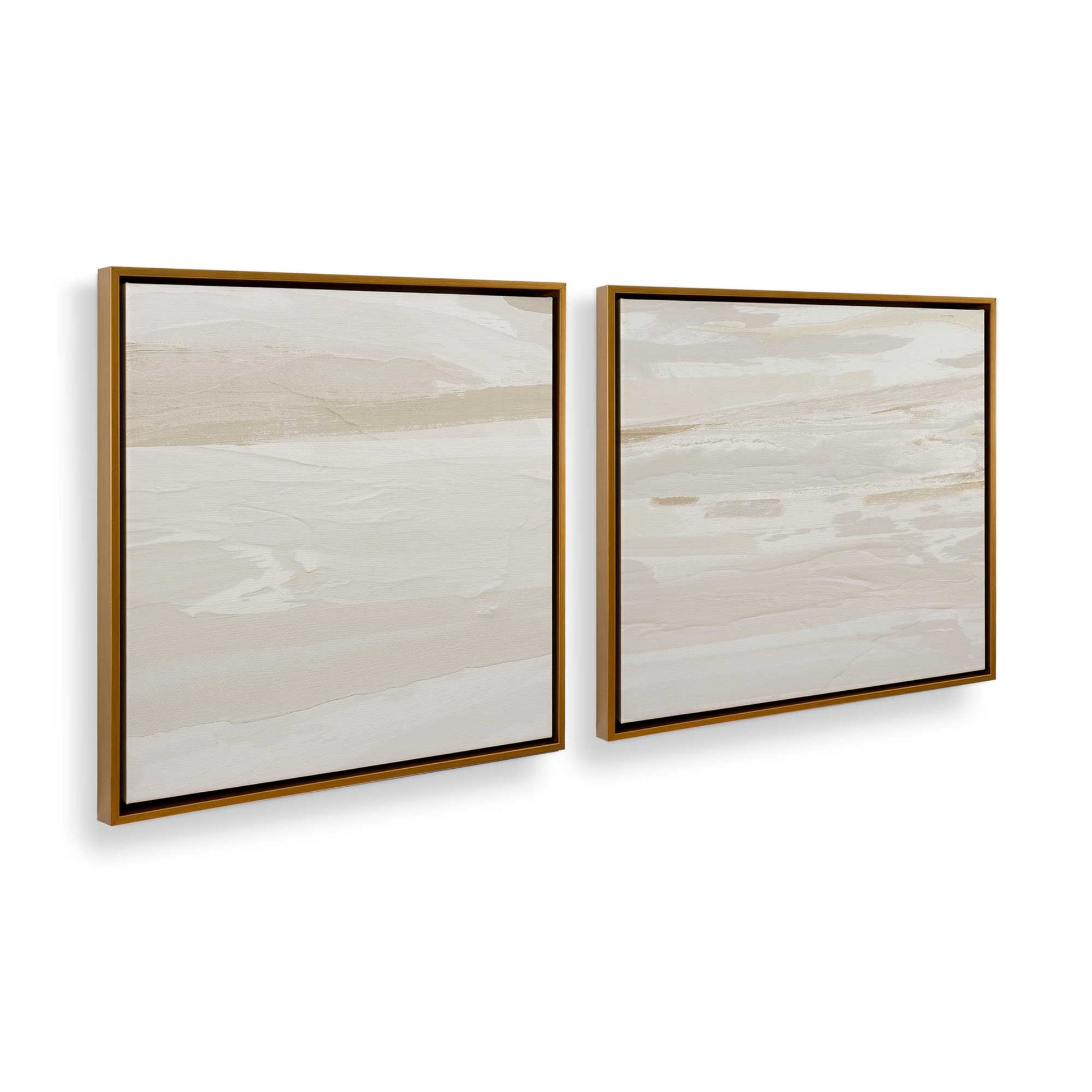 [Color:Polished Gold] Picture of art in a Polished Gold frame at an angle