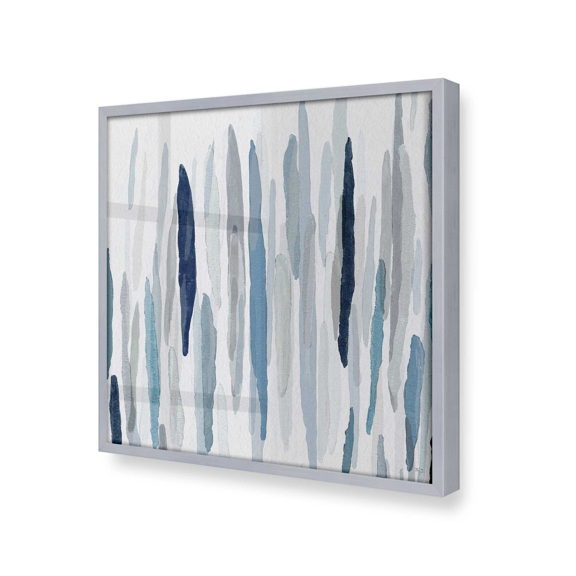 [Color:Polished Chrome], Picture of art in a Polished Chrome frame at an angle