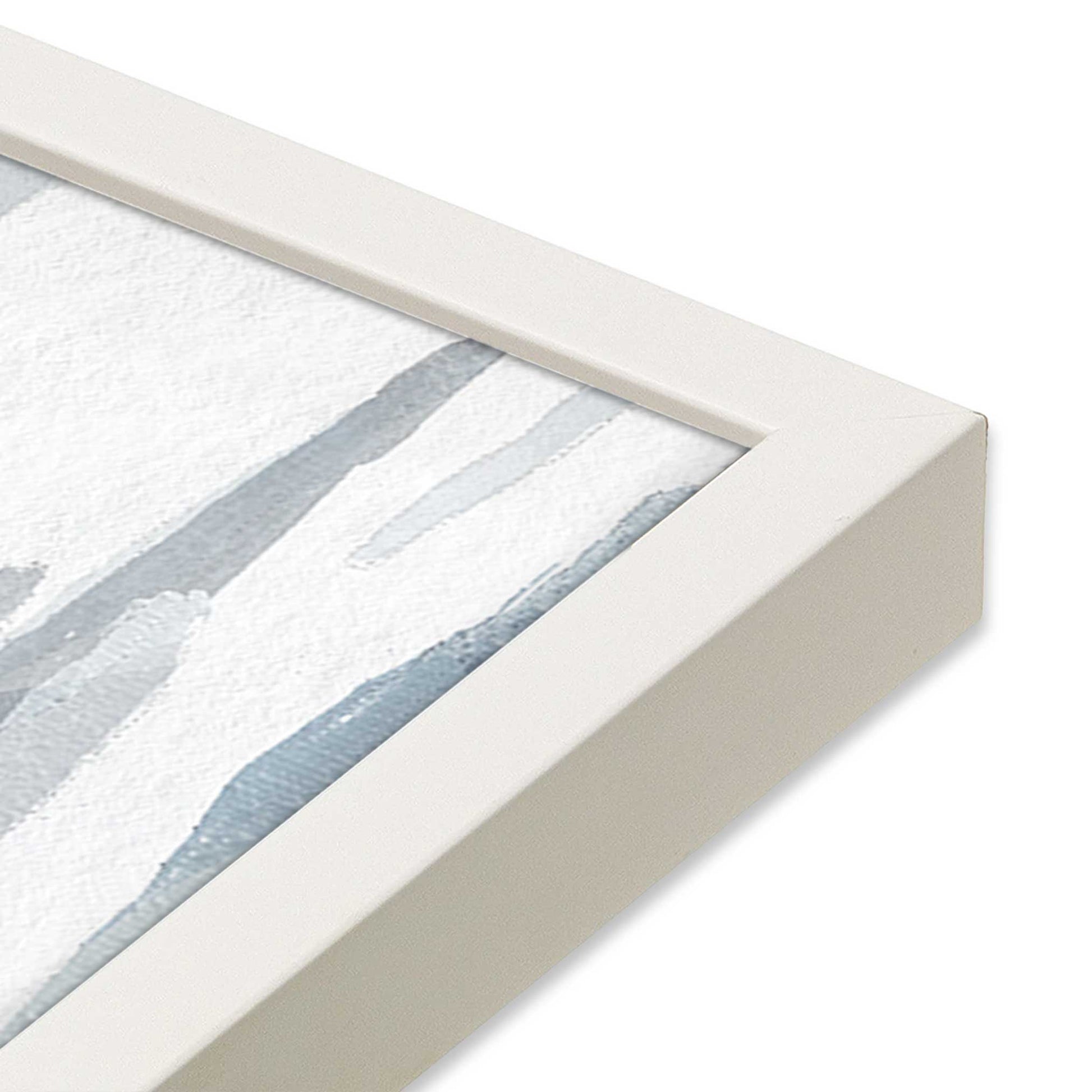 [Color:Opaque White], Picture of art in a Opaque White frame of the corner