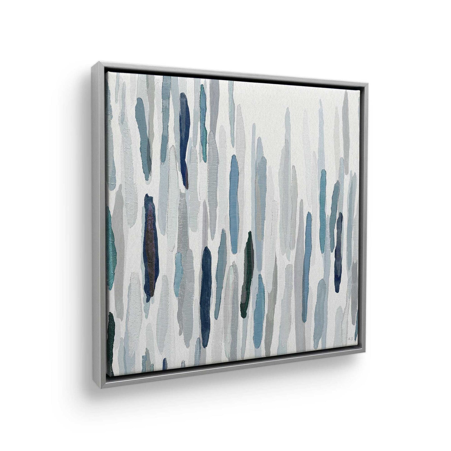 [Color:Polished Chrome], Picture of art in a Polished Chrome frame at an angle