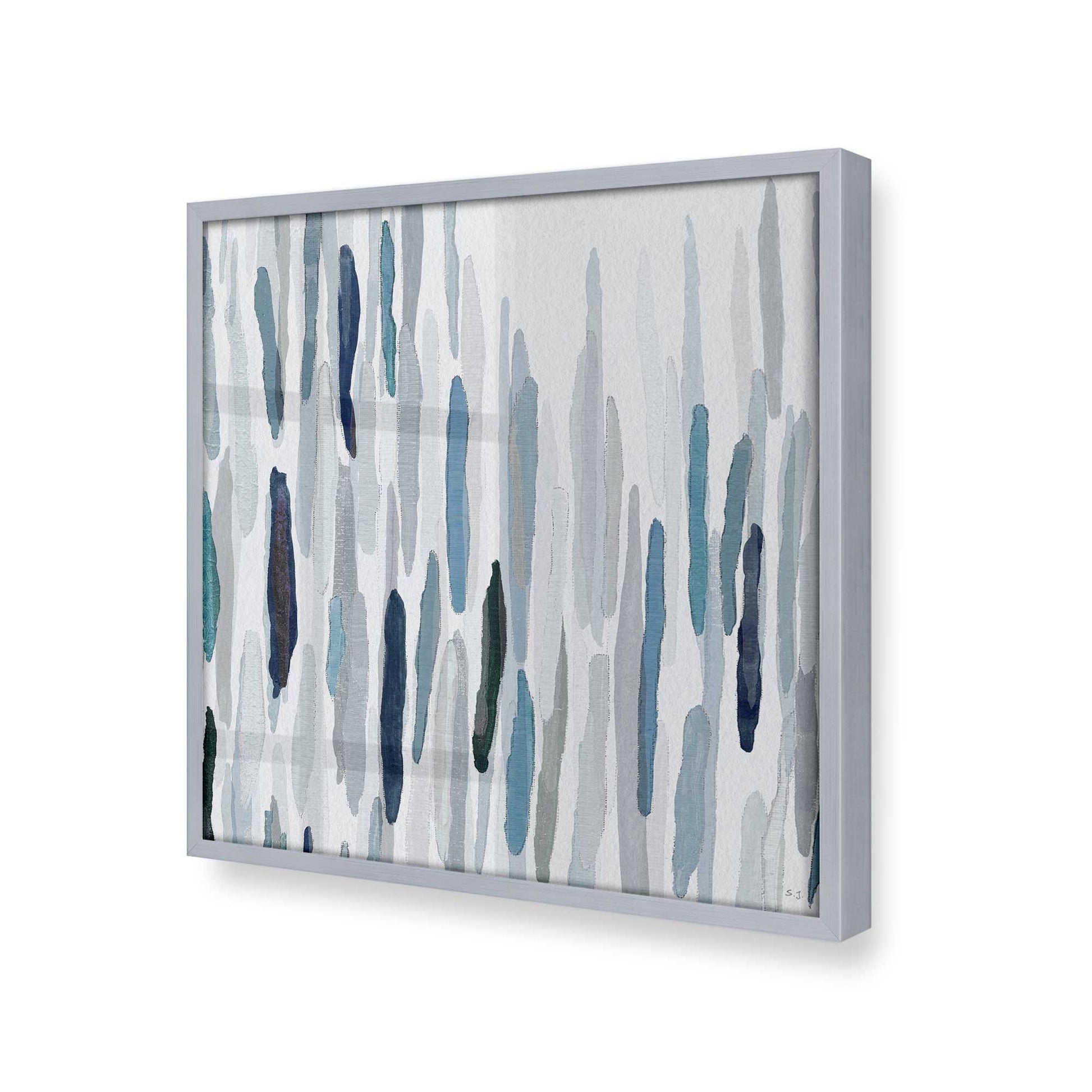 [Color:Polished Chrome], Picture of art in a Polished Chrome frame at an angle