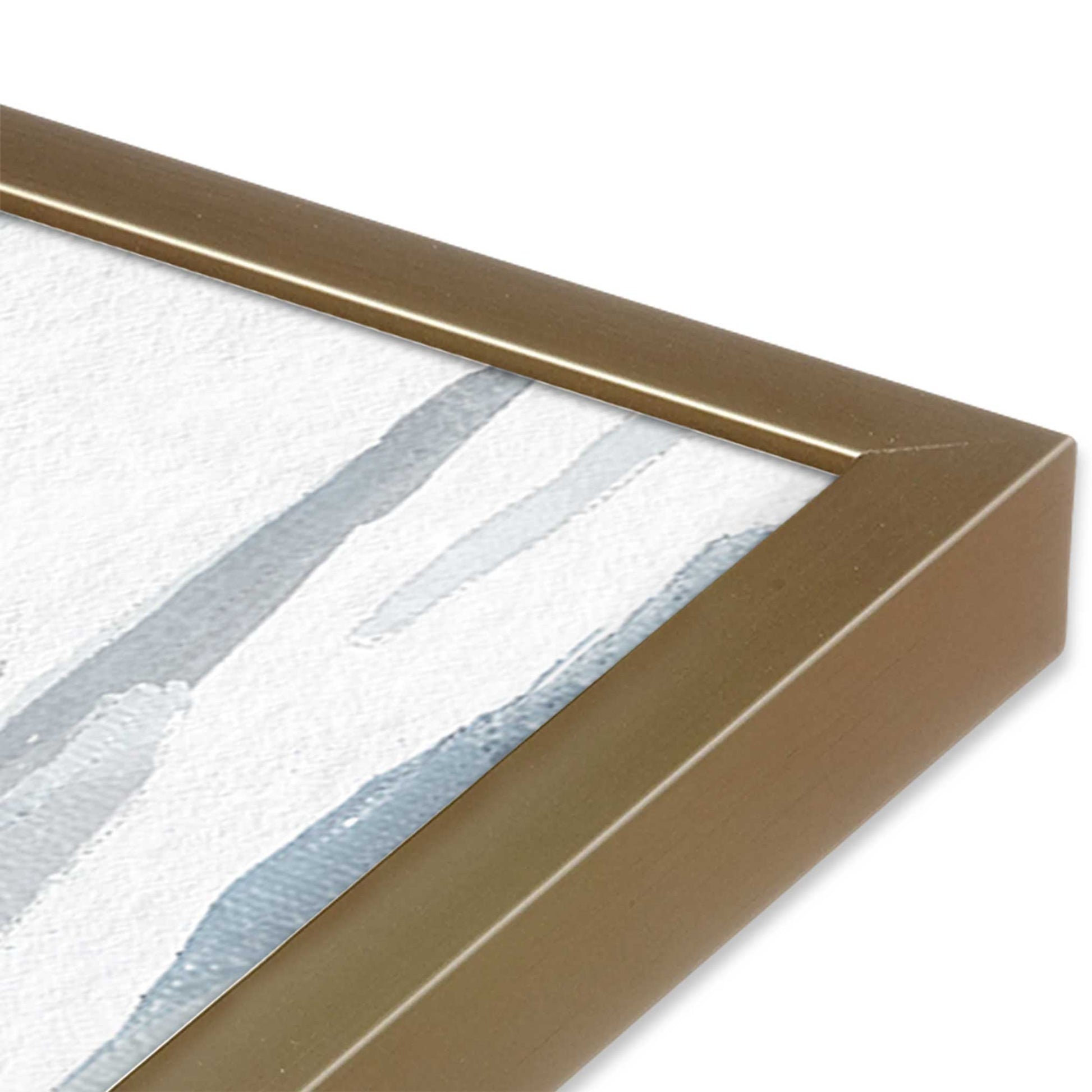 [Color:Brushed Gold], Picture of art in a Brushed Gold frame of the corner