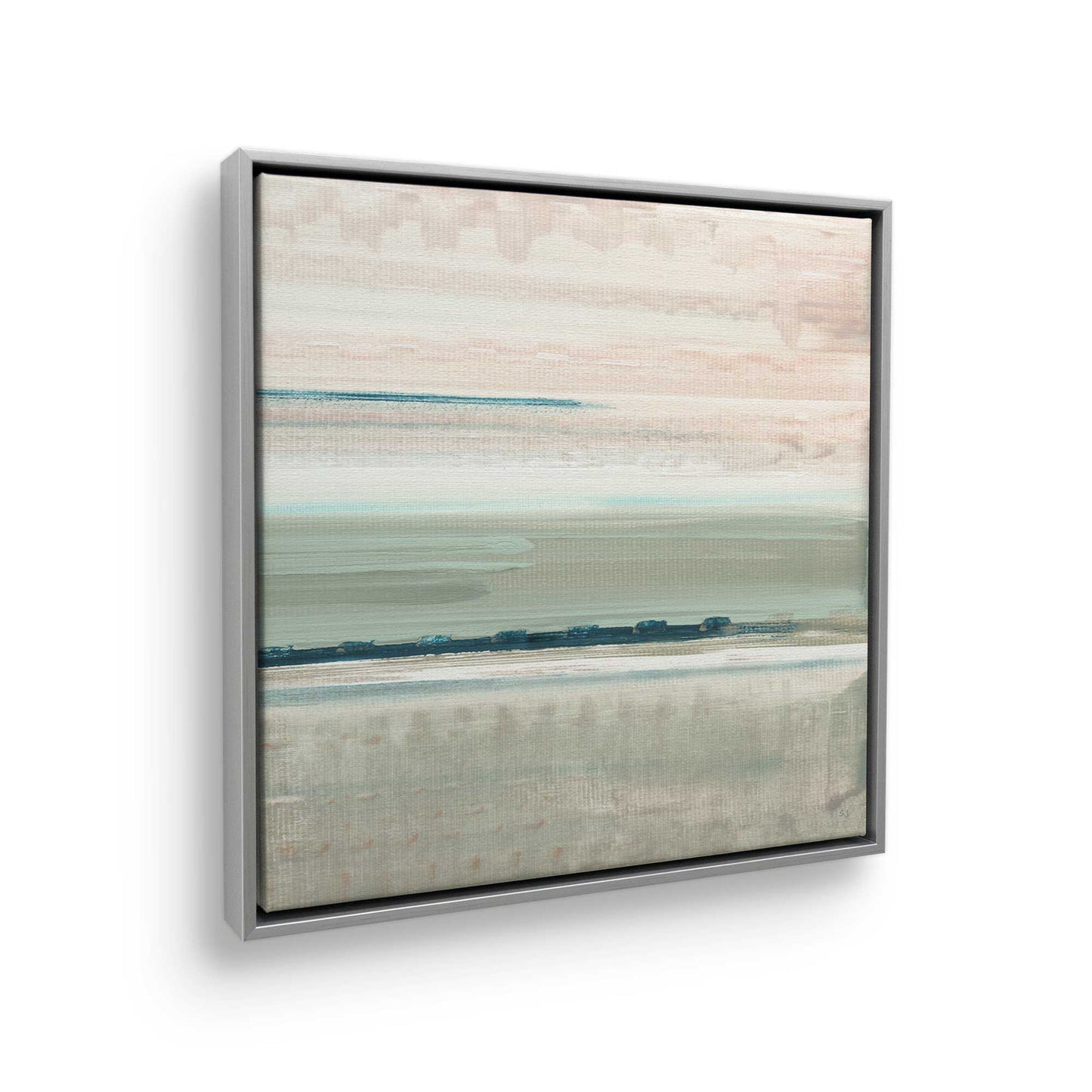 [Color:Polished Chrome], Picture of art in a Polished Chrome frame at an angle